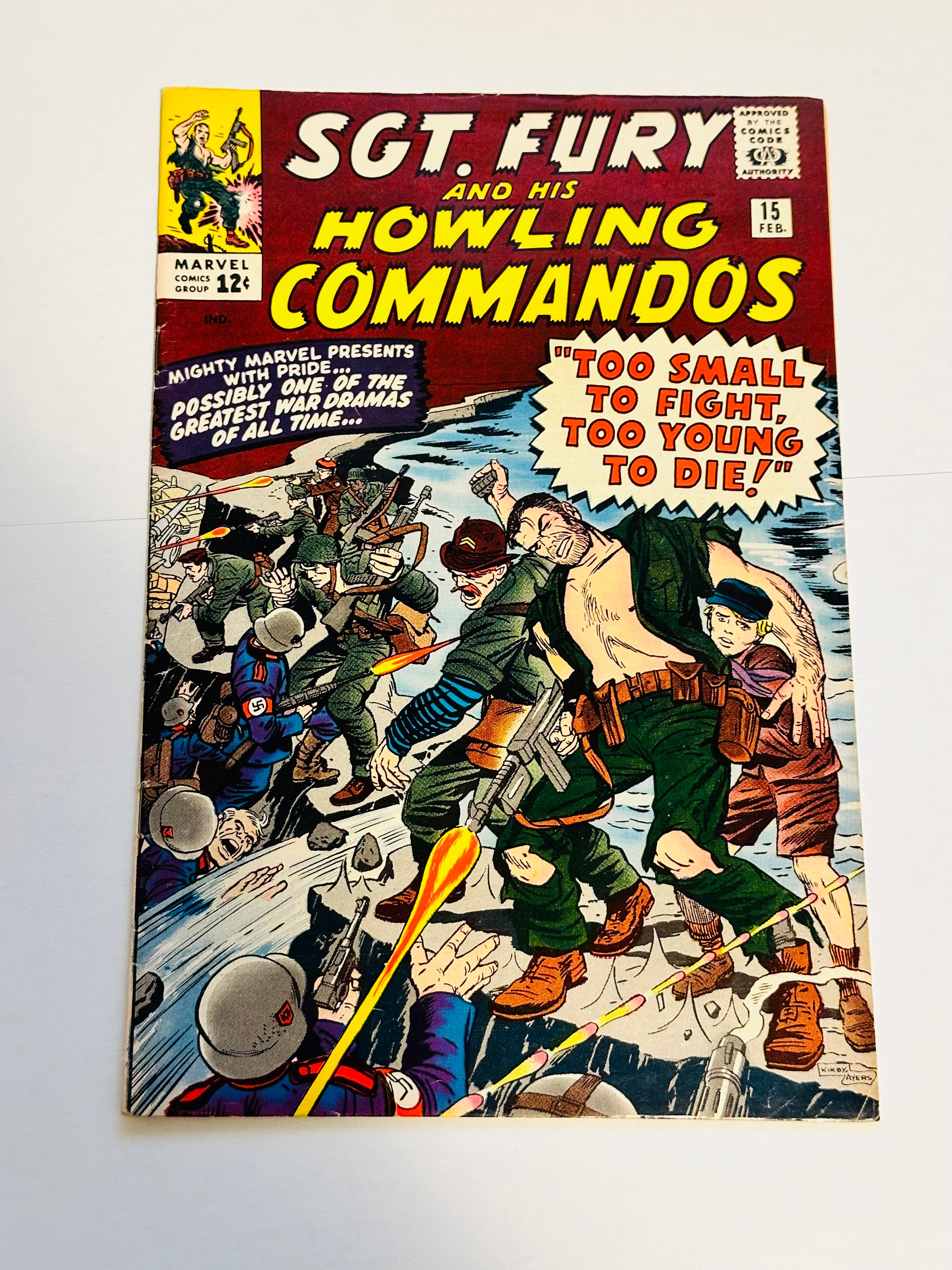 Sgt. Fury and his howling commandoes #15 high grade comic book 1965