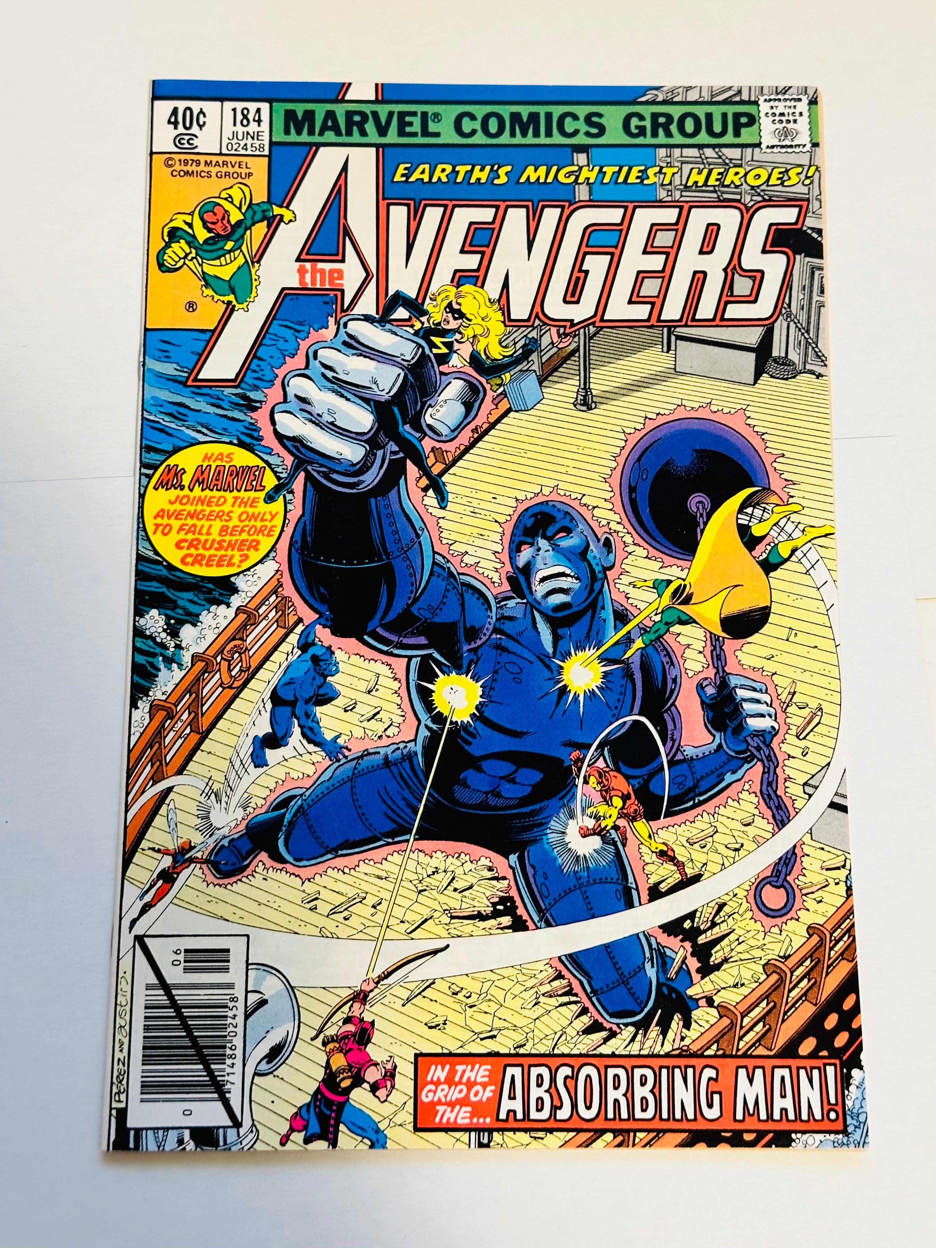 Avengers #184 high grade condition John Byrne autographed comic book with COA