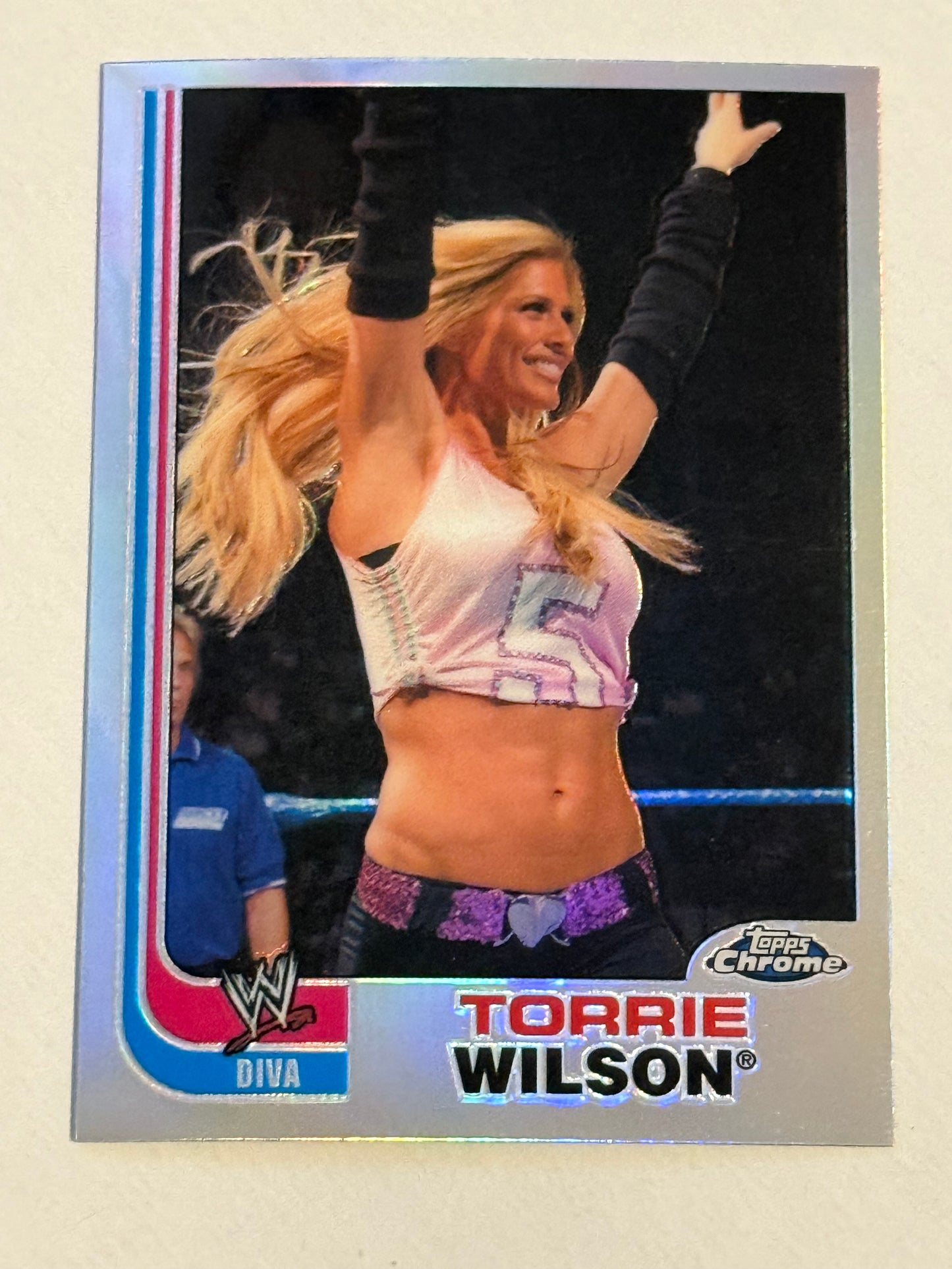 Topps wrestling Chrome rare Tori Wilson chrome refractor insert card high grade condition 2008