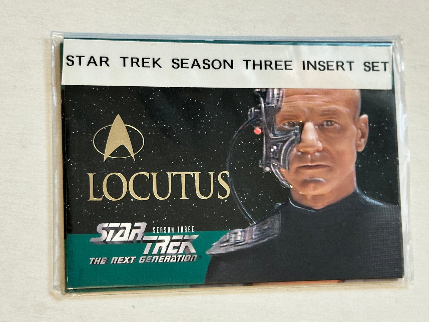 Star Trek next generation season three insert card set 1995