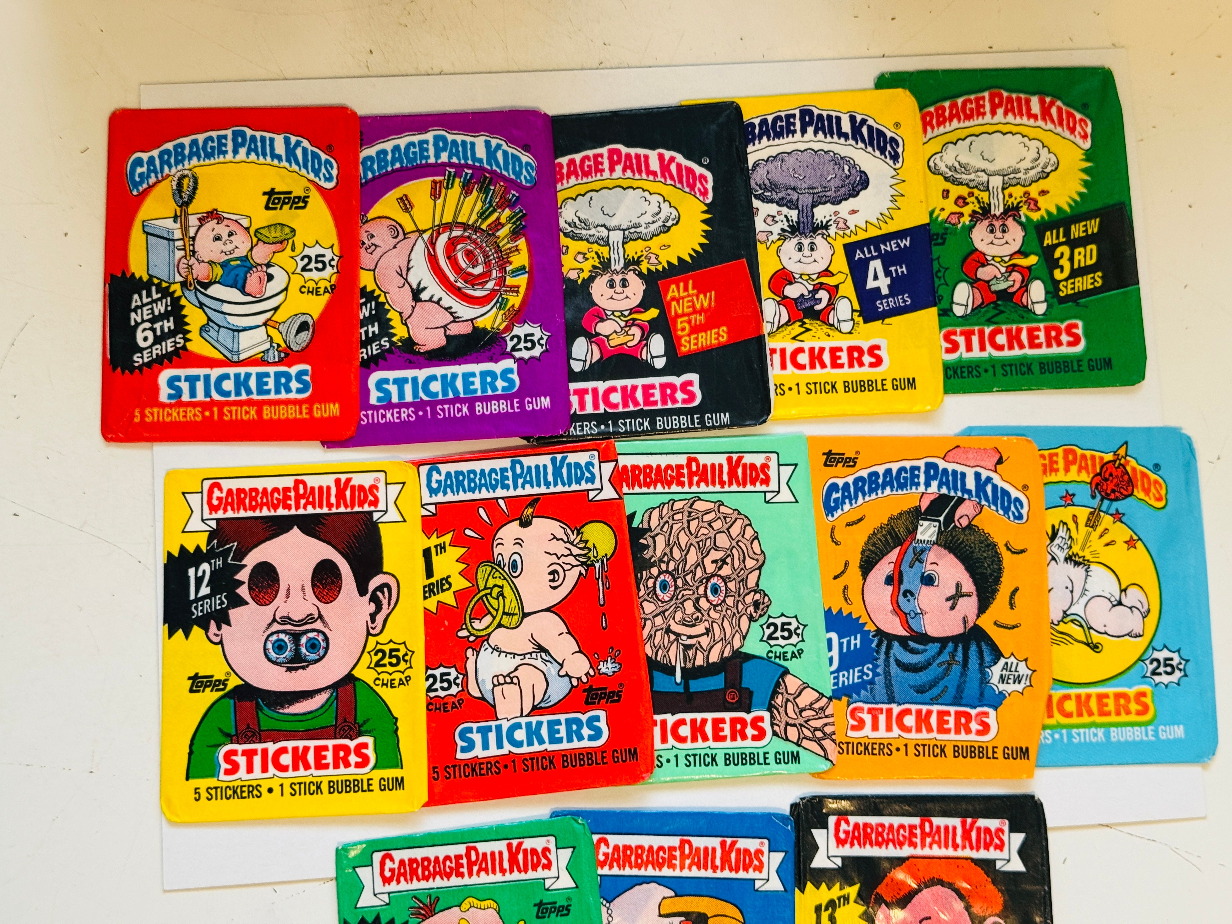 Garbage pail kids original wrappers lot deal 1980s