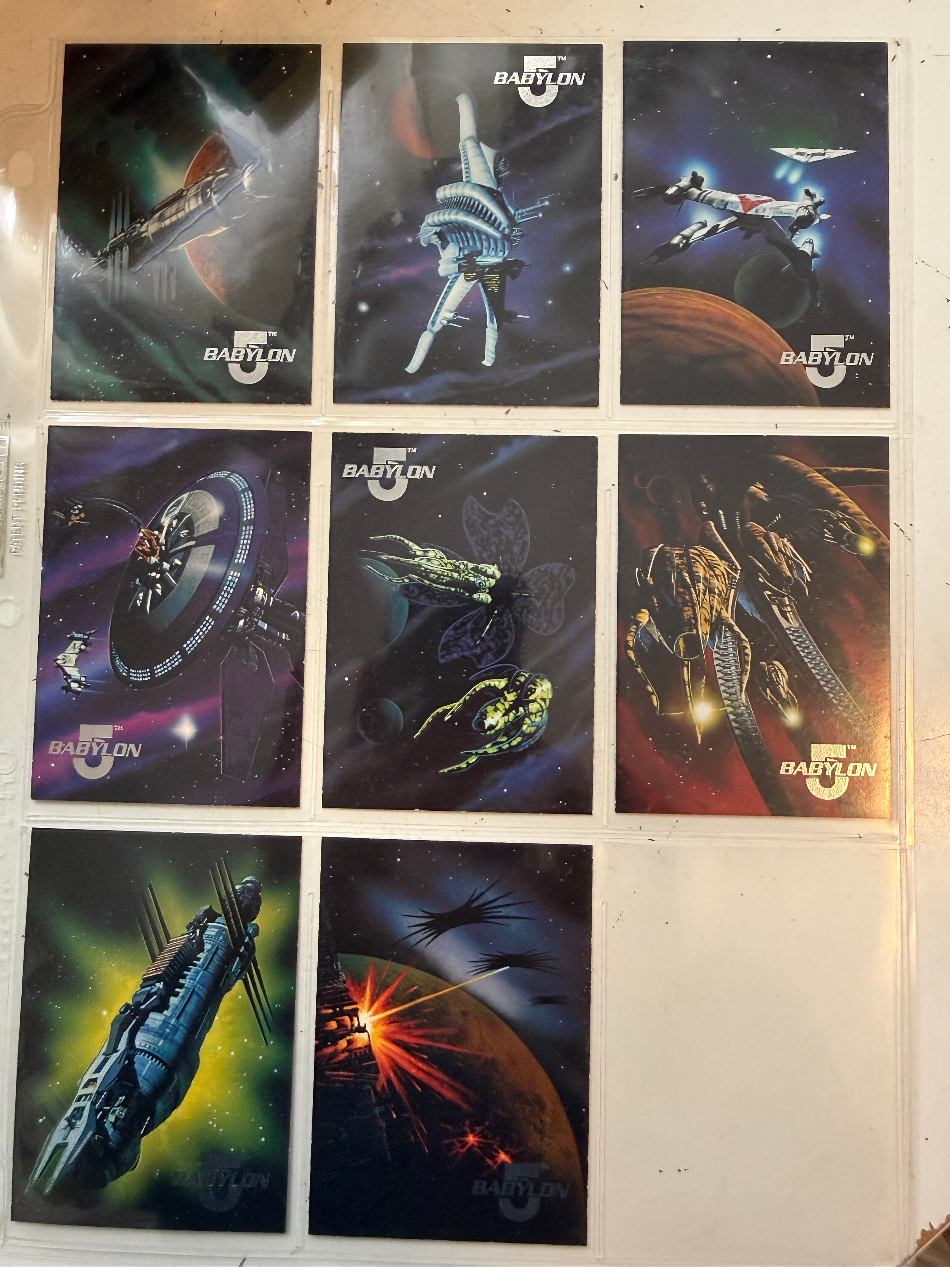 Babylon 6 TV show series one ships insert set 1995