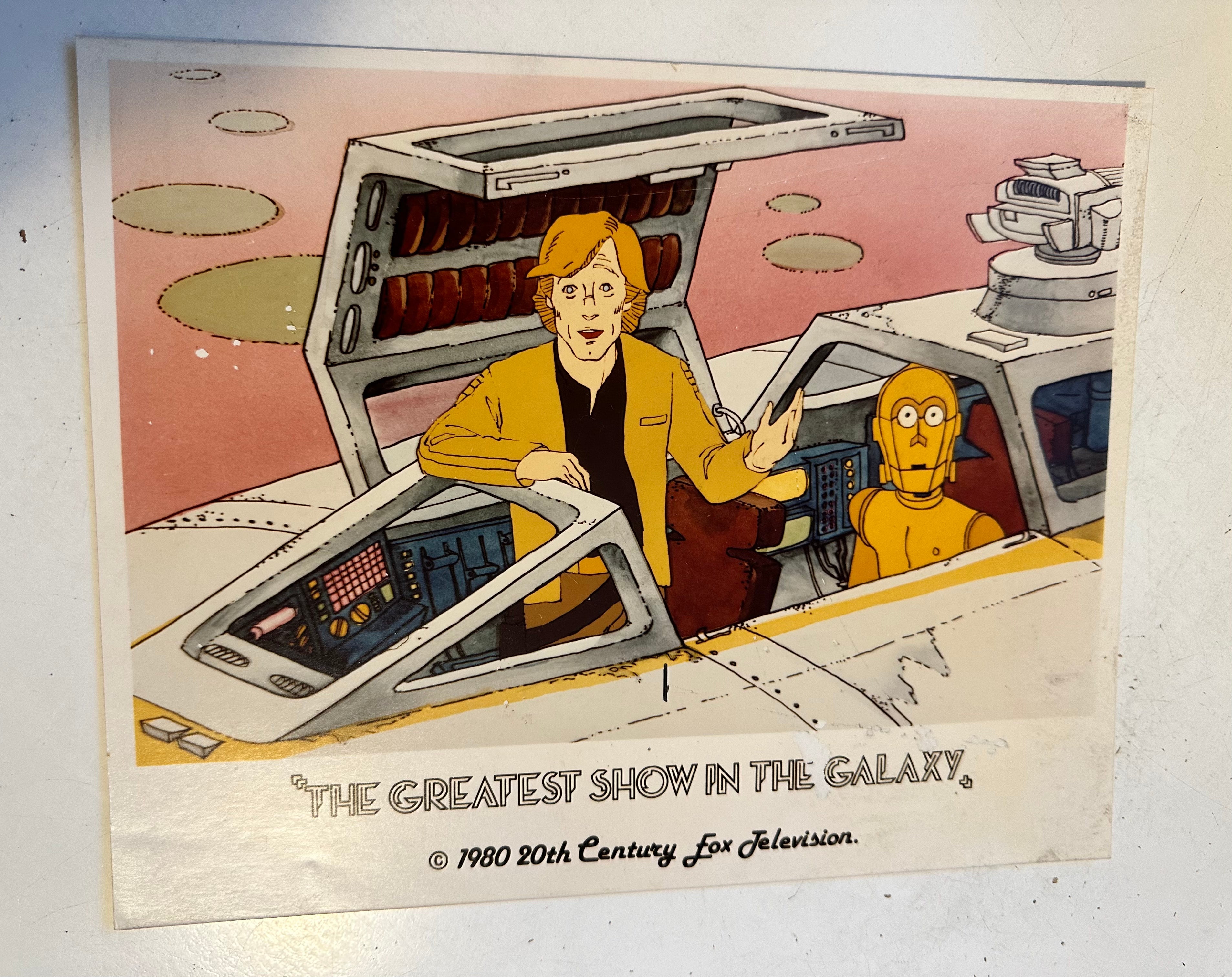 Star Wars Ewok cartoon series rare original ad sheet 1980