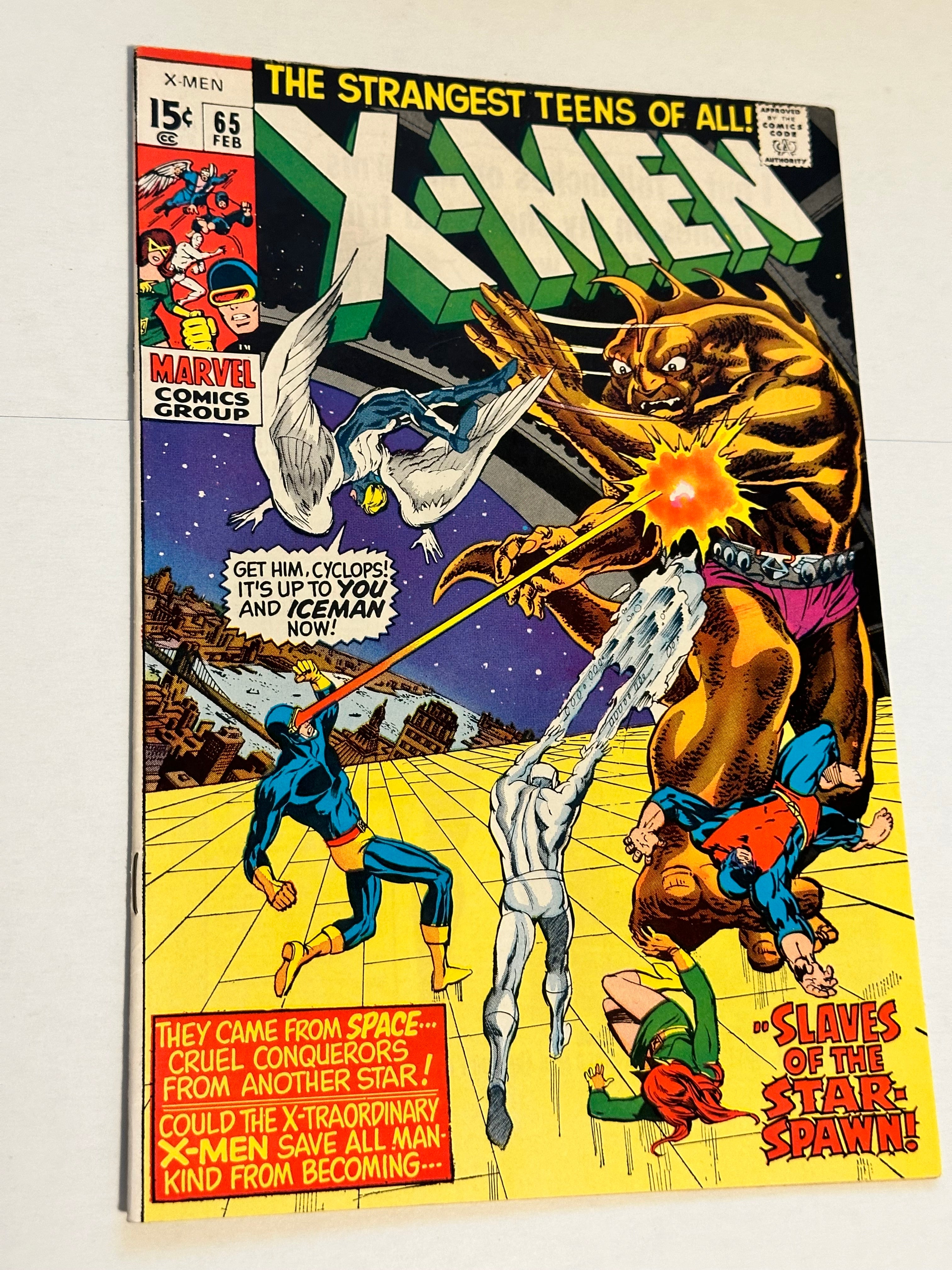 X-Men #65 Niel Adams art VF condition comic book 1970