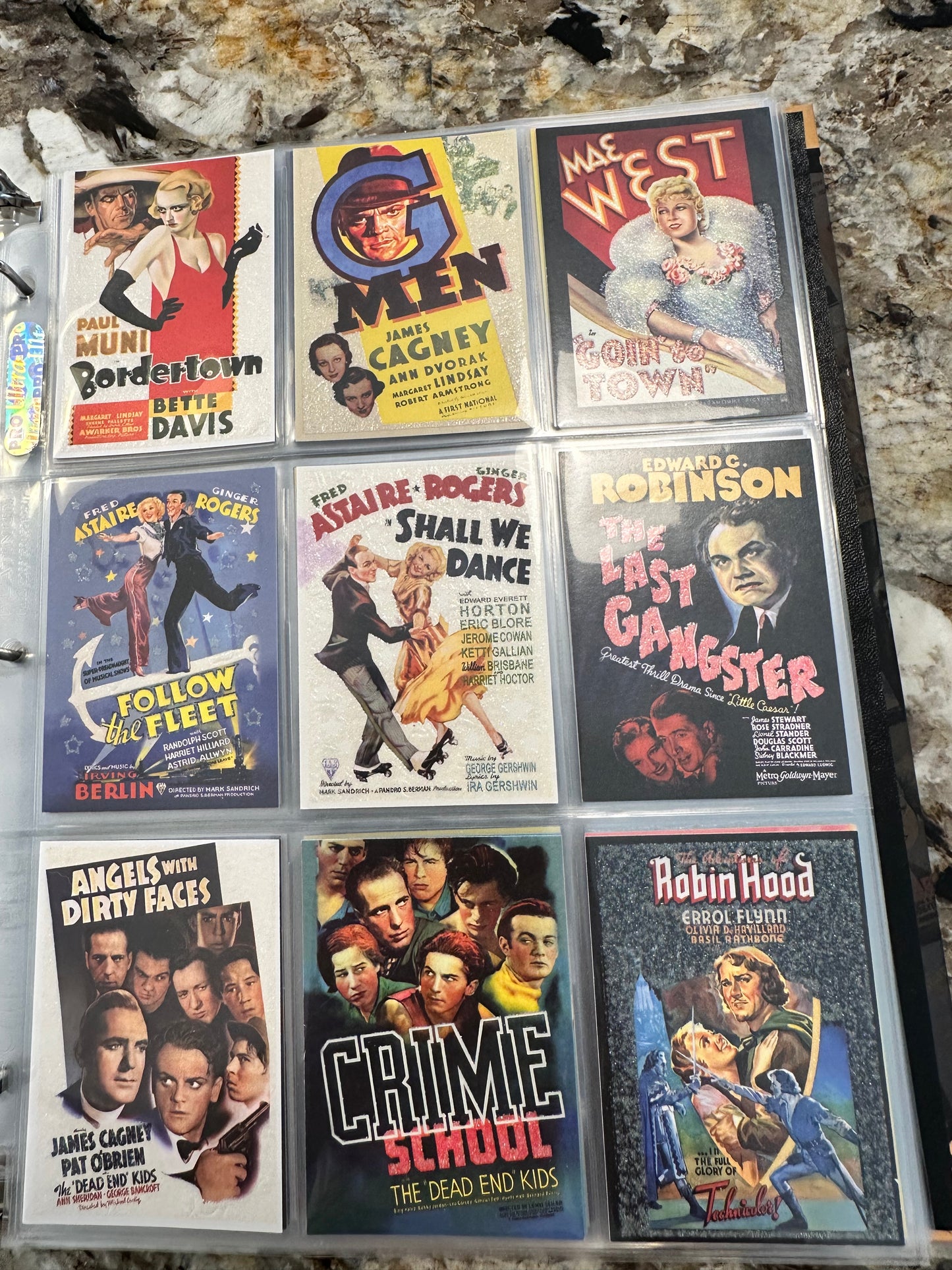 The Classic movie posters cards set in special binder 2007