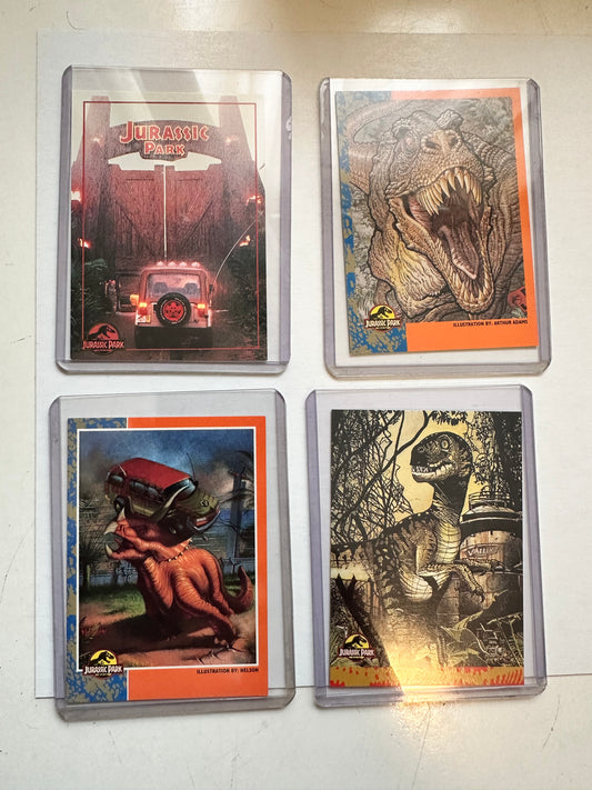 Jurassic Park four card promo lot deal