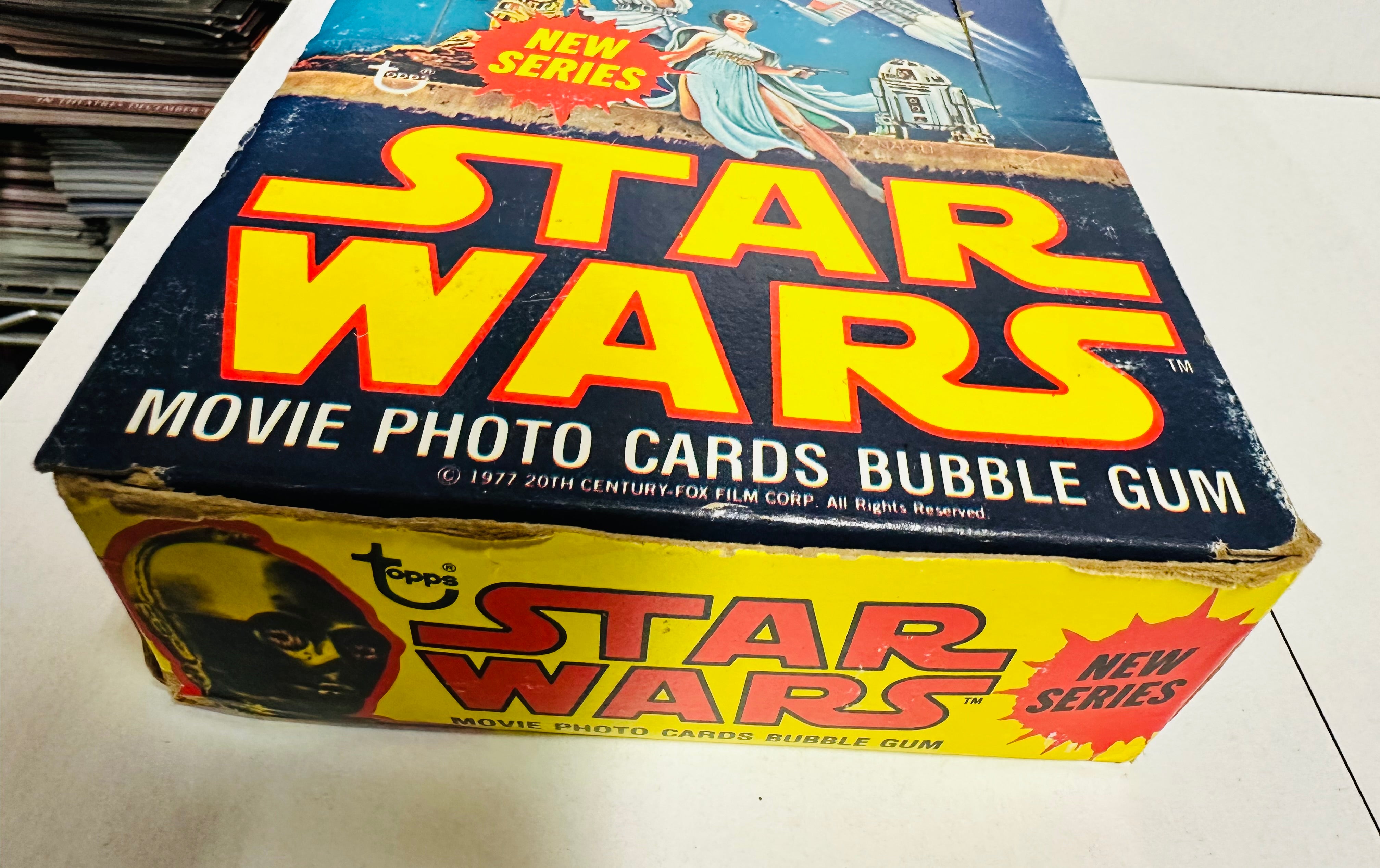 Star Wars series 2 cards empty display Box, 1977