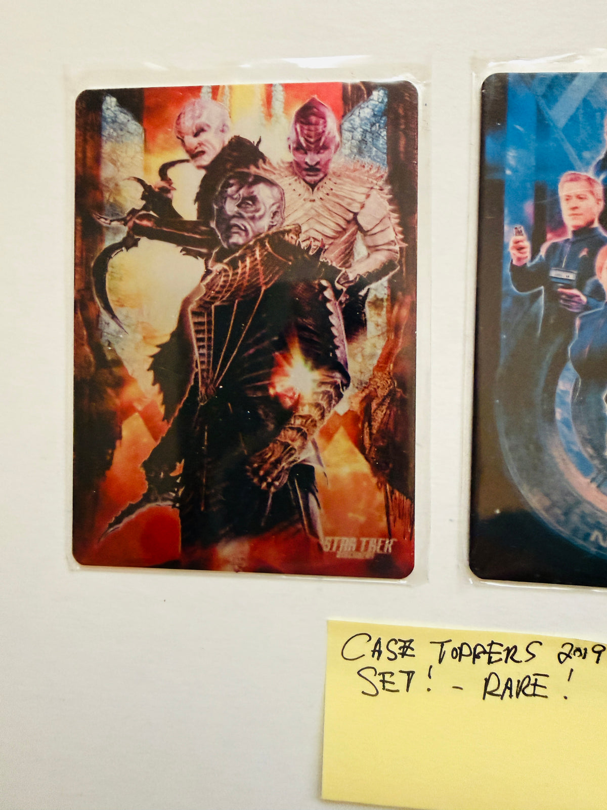 Star Trek discovery rare two metal case topper card inserts set