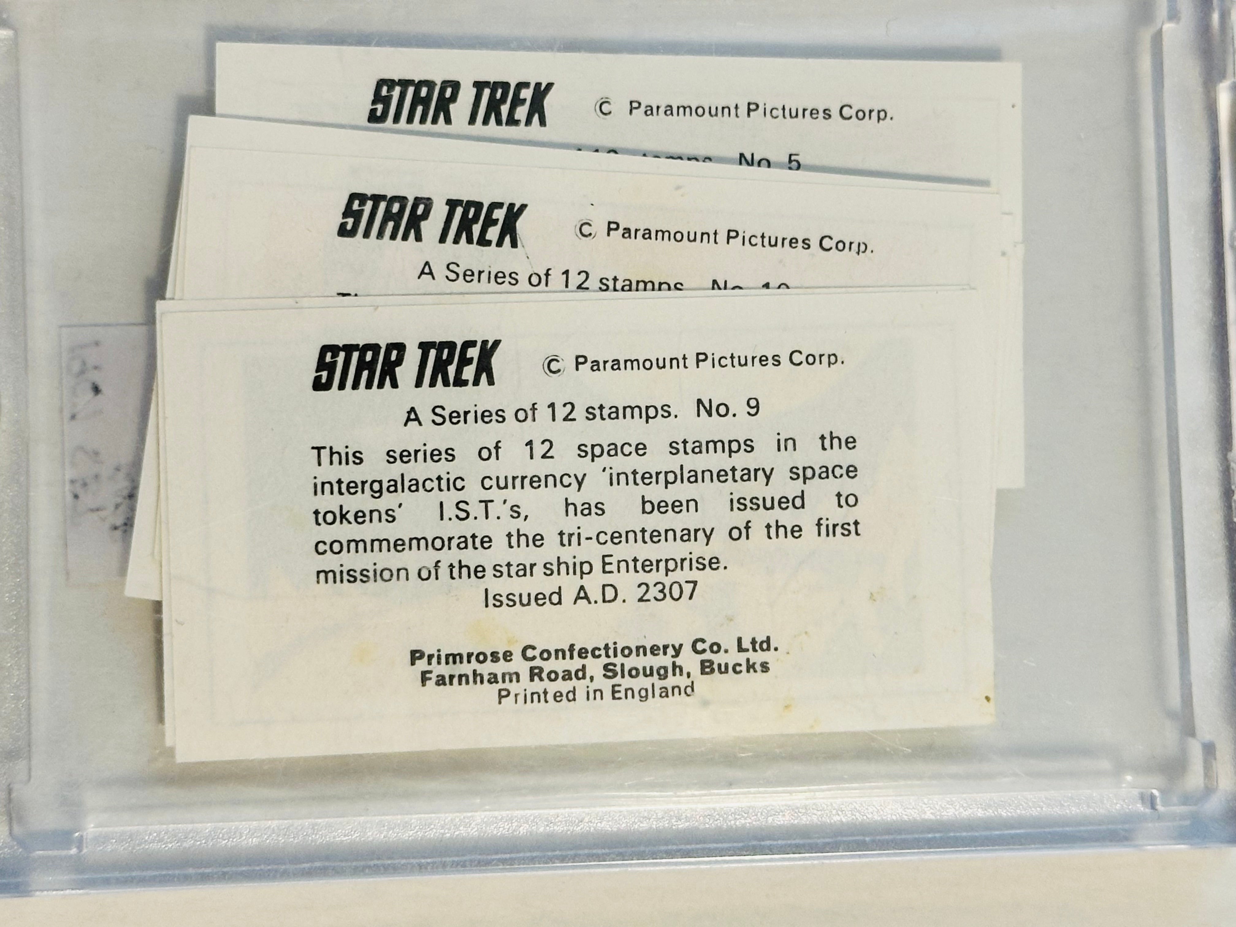 Star Trek Primrose Confectionery rare UK cards see 1967