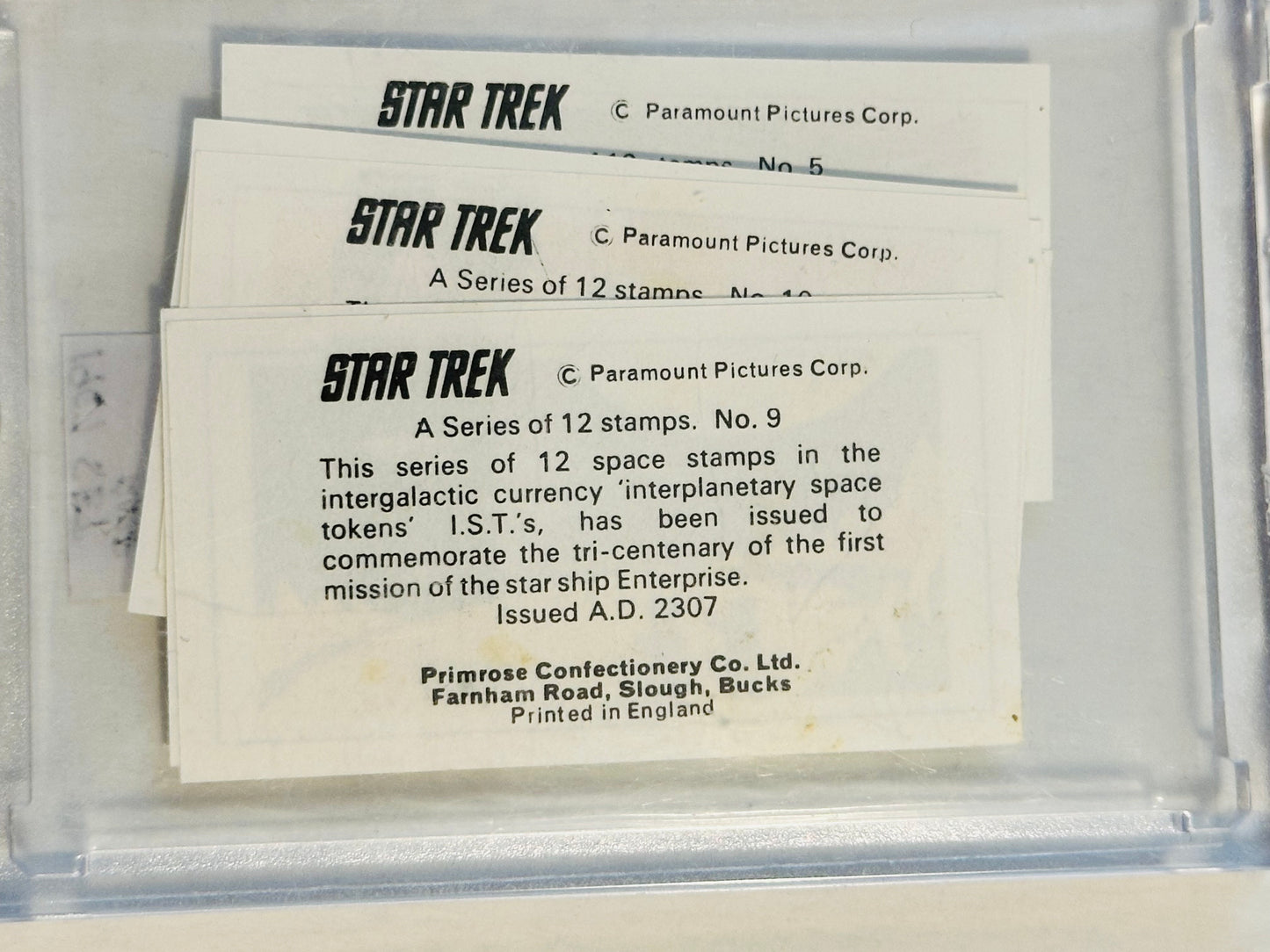 Star Trek Primrose Confectionery rare UK cards see 1967