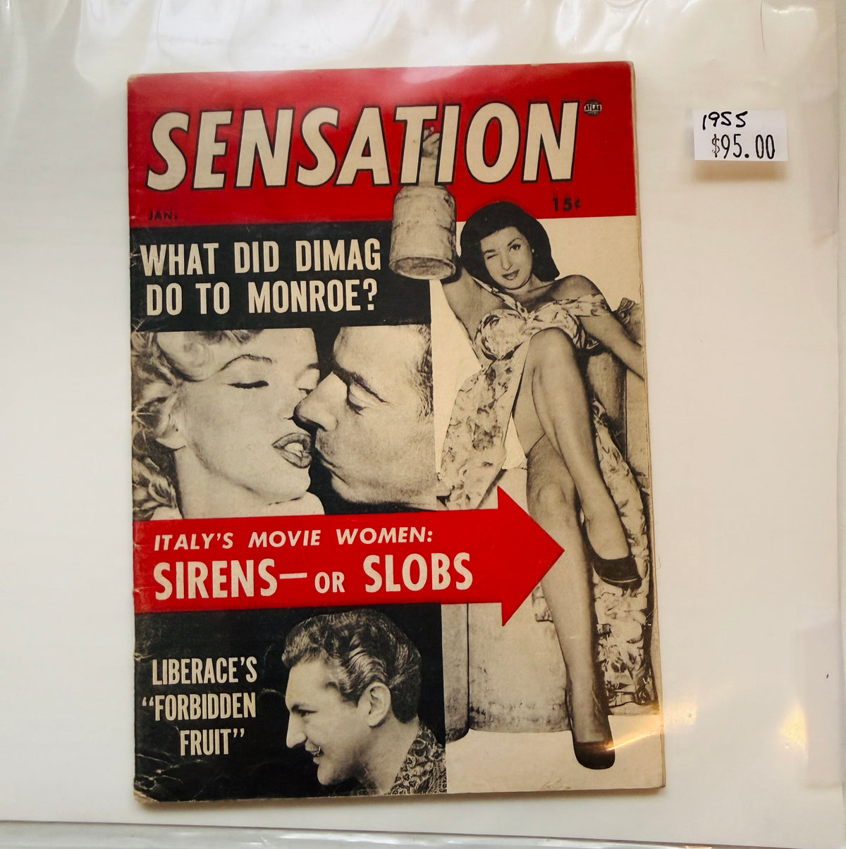 Marilyn Monroe rare movie star fan mini magazine 1955