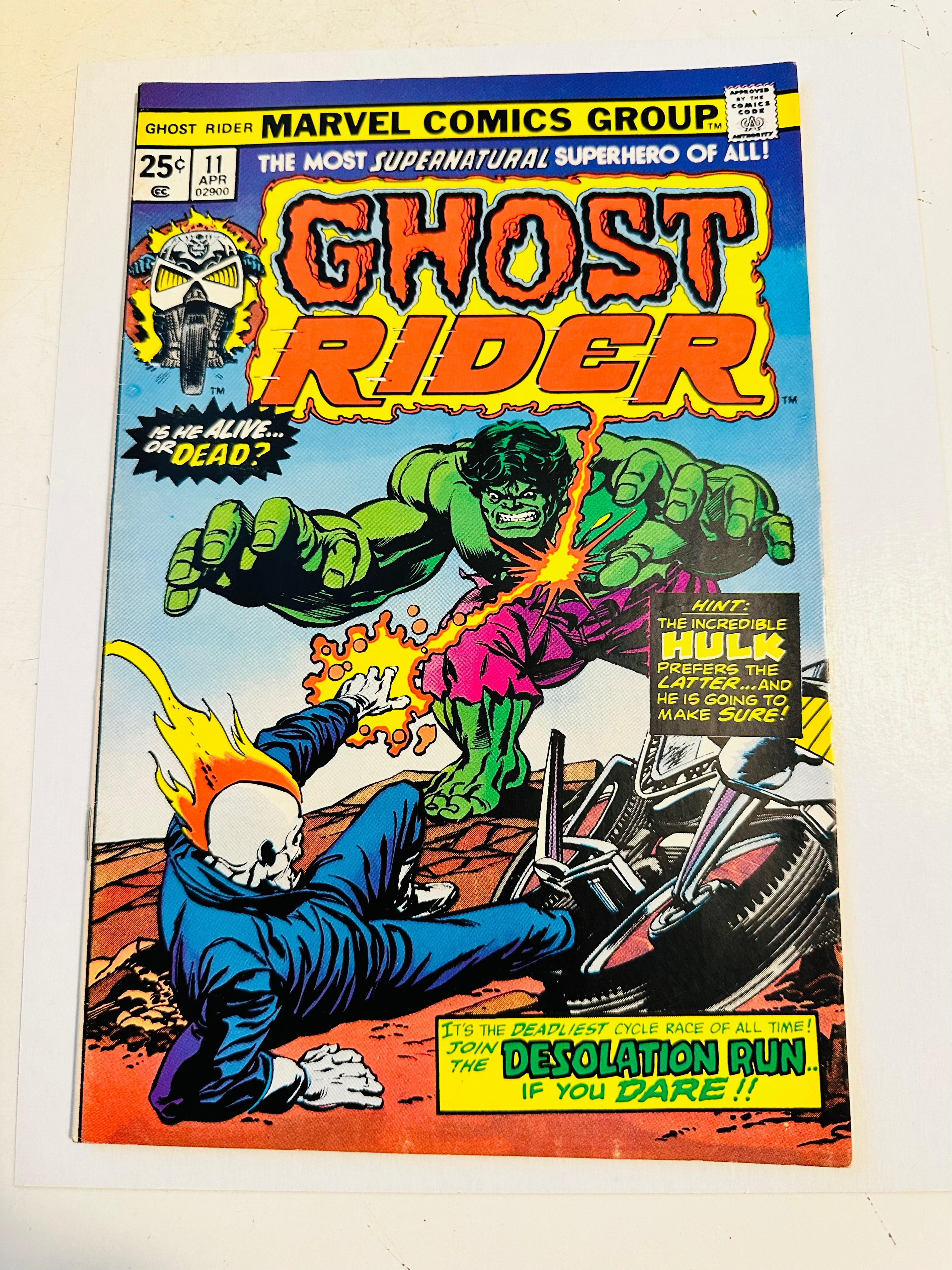Ghost Rider #11 comic book 1975