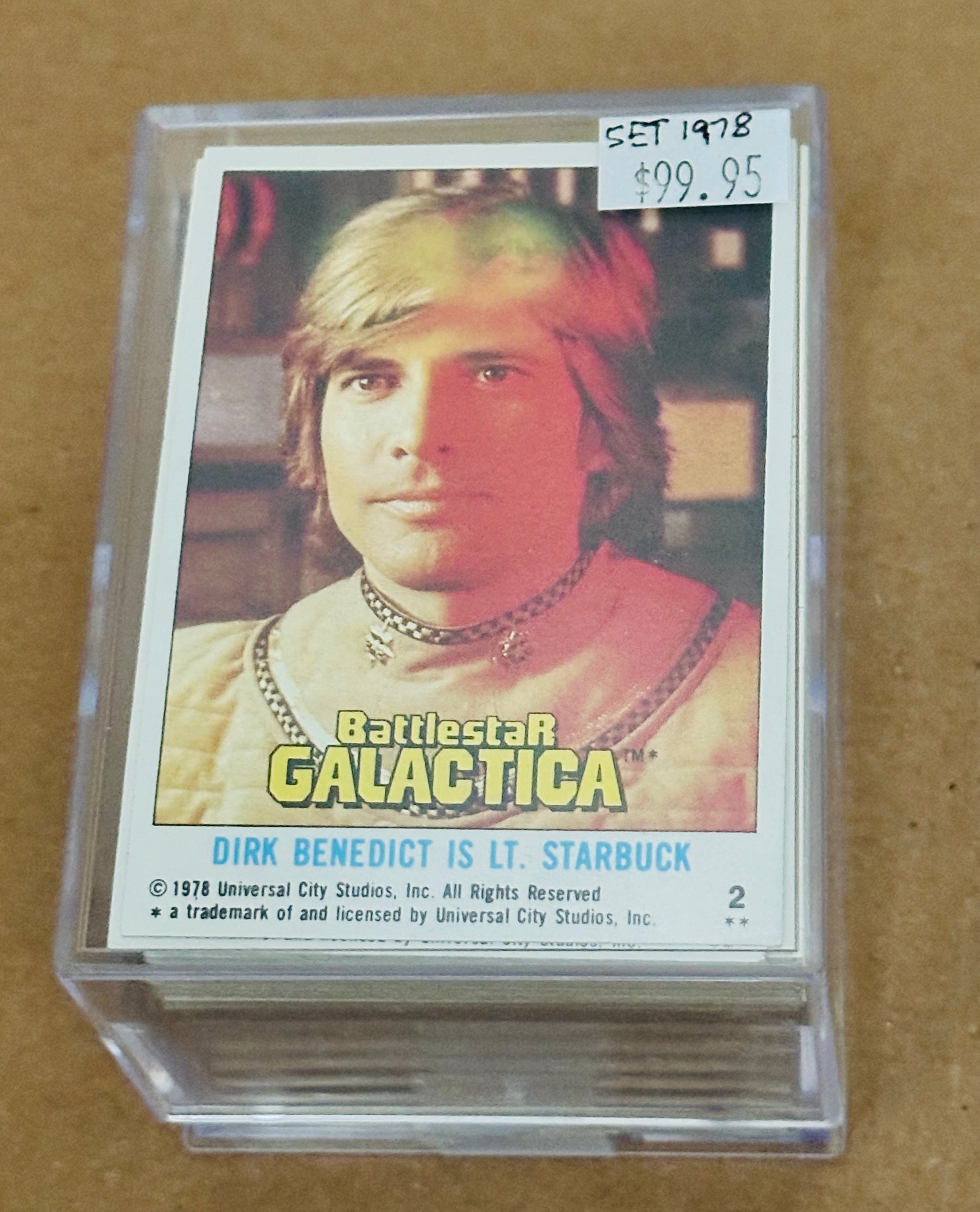 Battlestar Galactica original movie cards set 1978