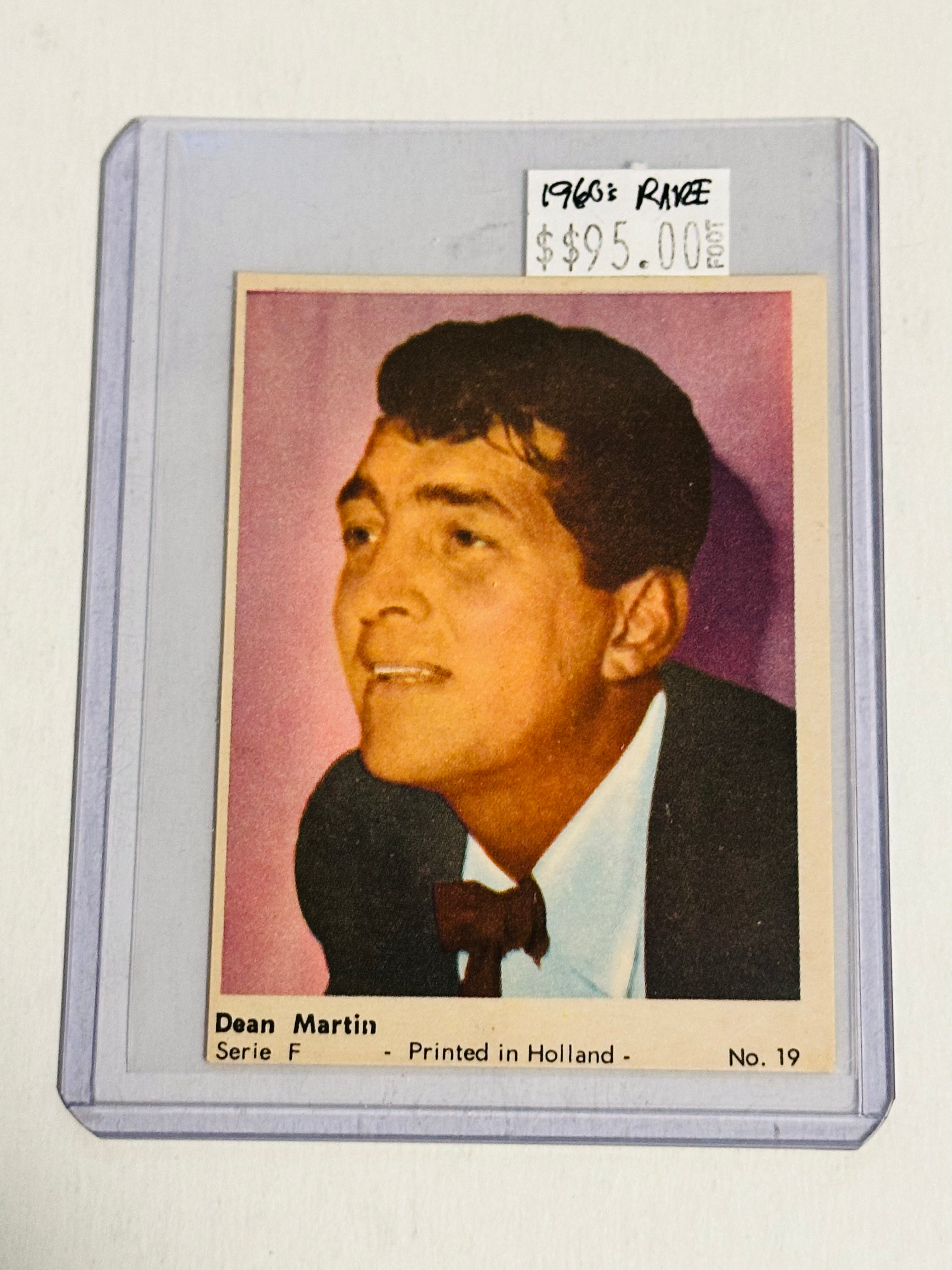 Dean Martin movie legend rare card 1962