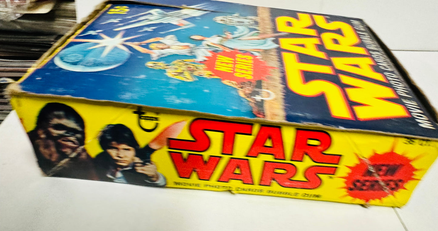 Star Wars series 2 cards empty display Box, 1977