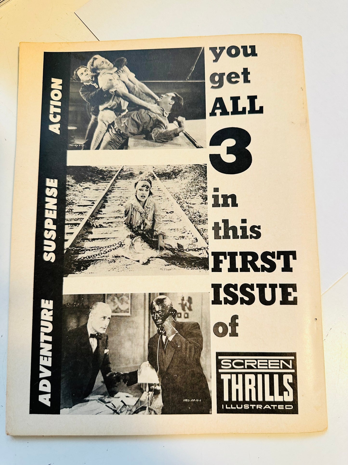 Screen thrills illustrated #1 rare high grade condition first issue 1962