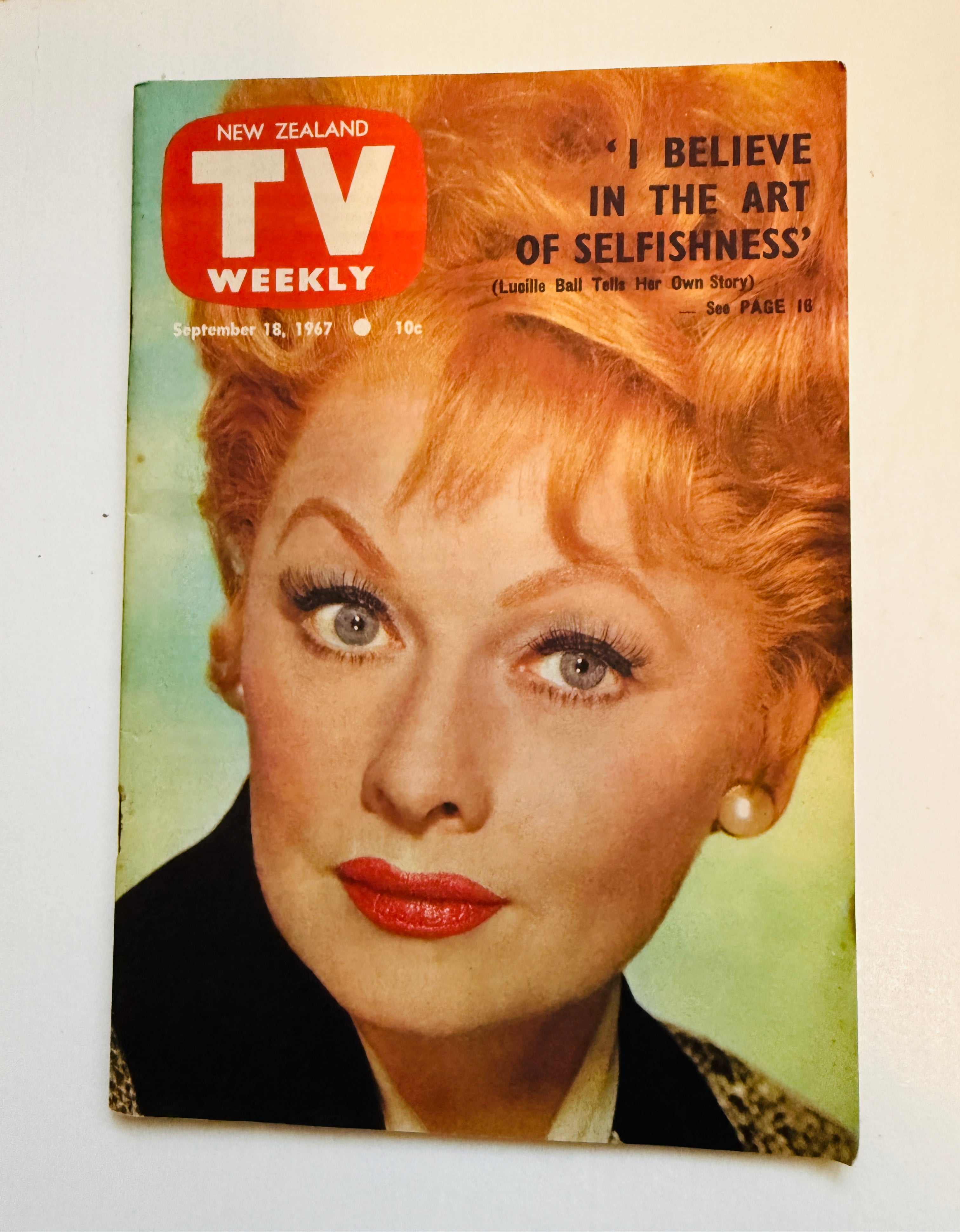 Lucy Television superstar vintage TV guide 1967