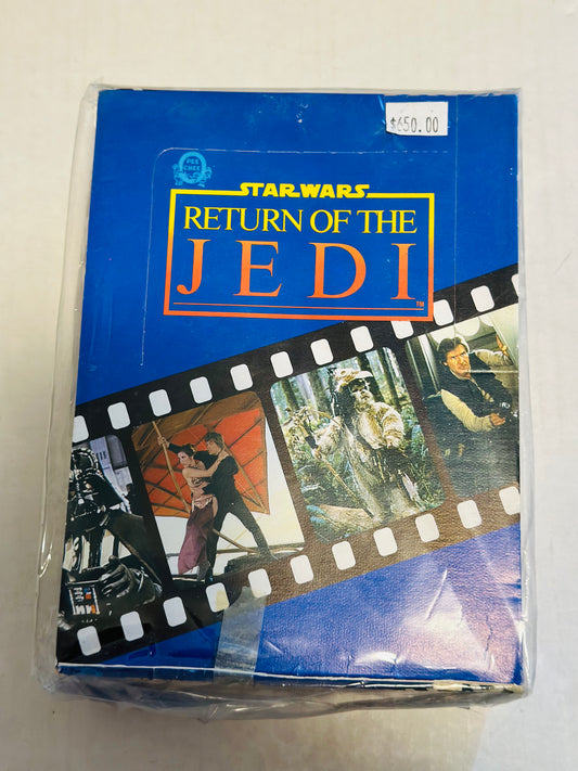 Star Wars return of the Jedi movie cards, 36 packs Box Opc Canadian version 1983