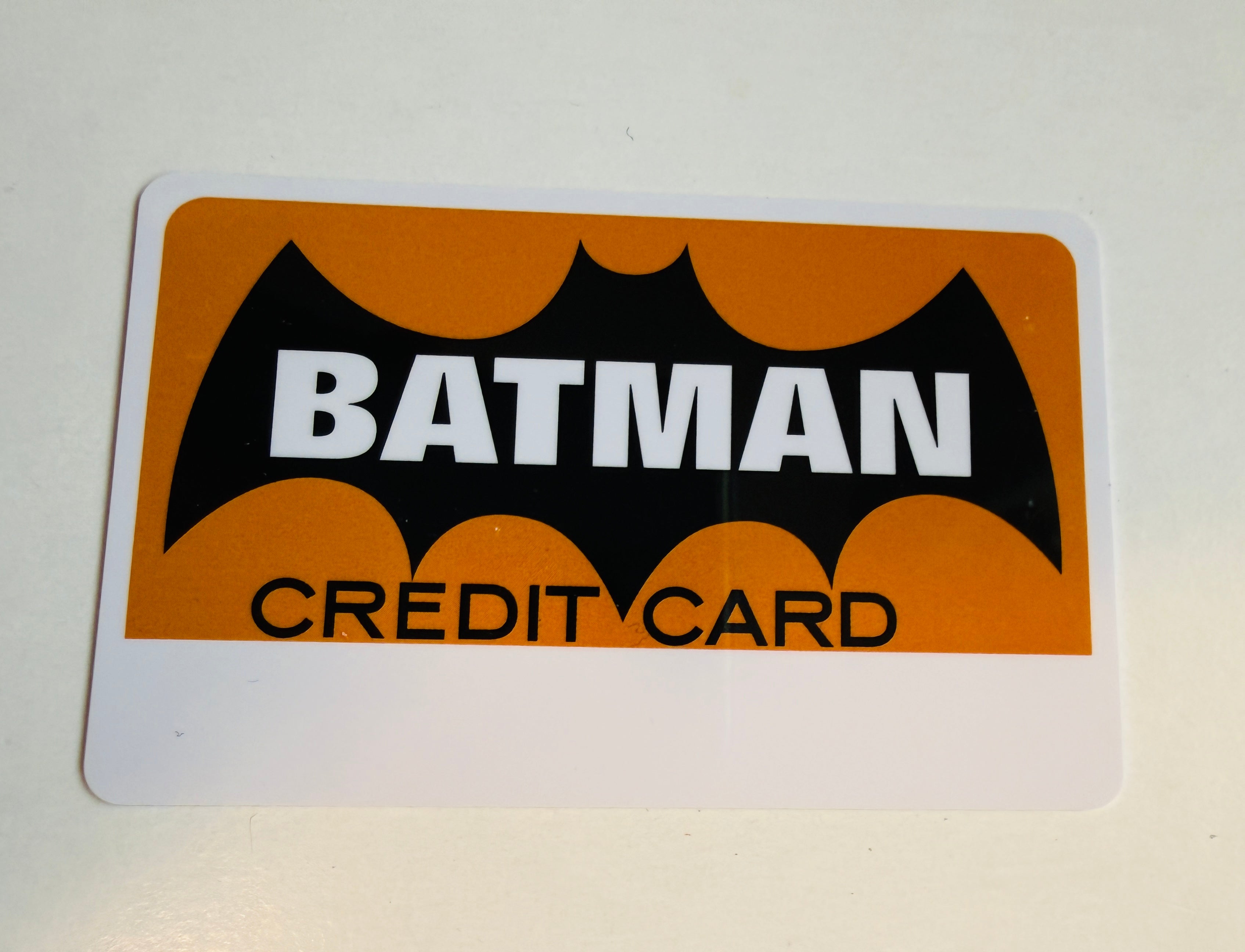 Batman rare limited issued promotional credit card 1980