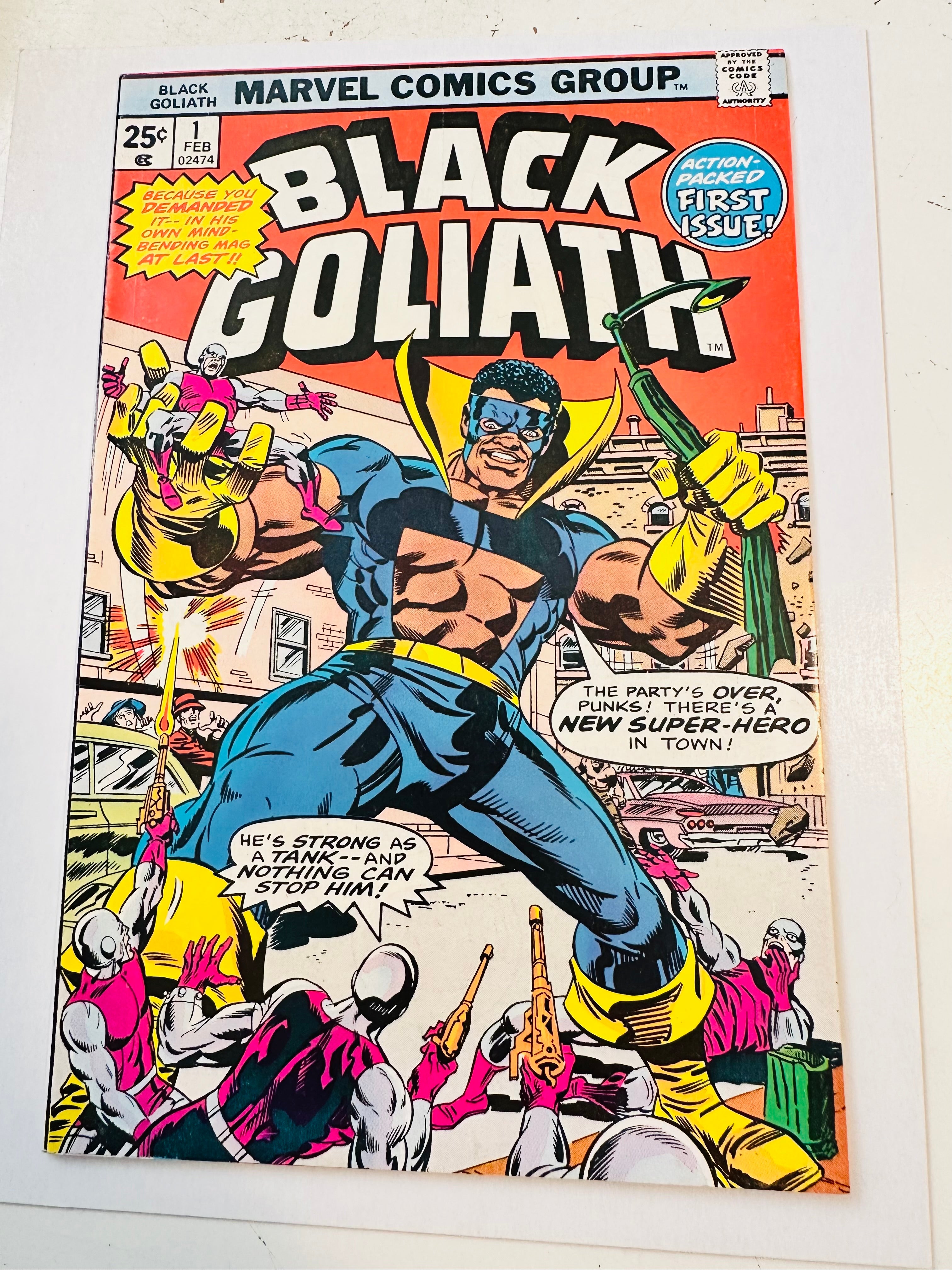 Black goliath #1 first issue fn/Vf condition comic book 1976