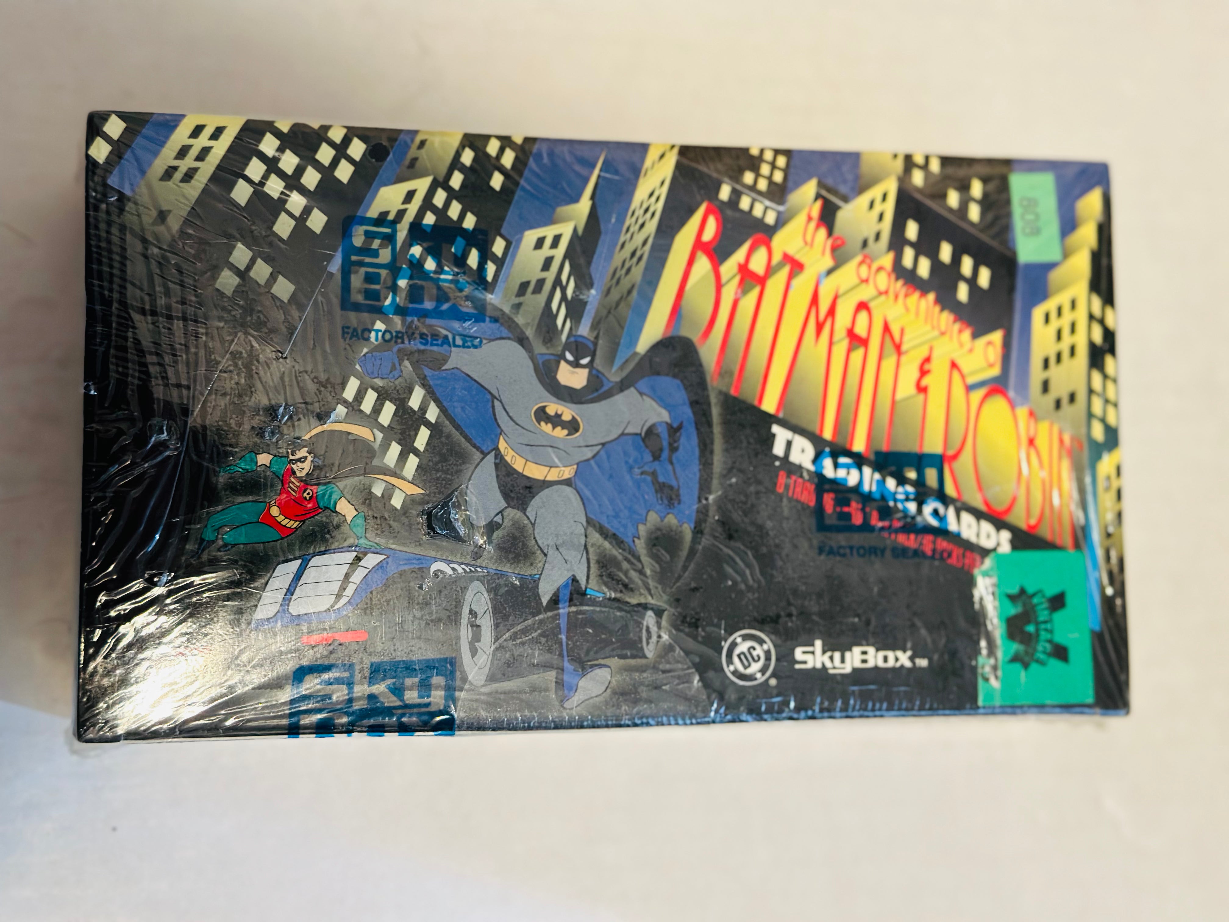 Adventures of Batman and Robin, animated 36 packs cards, factory sale, Box, 1995.