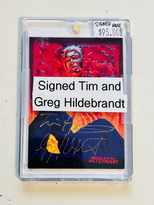 Star Wars, Tim and Greg Hildebrandt, Star Wars artist double autograph card with COA