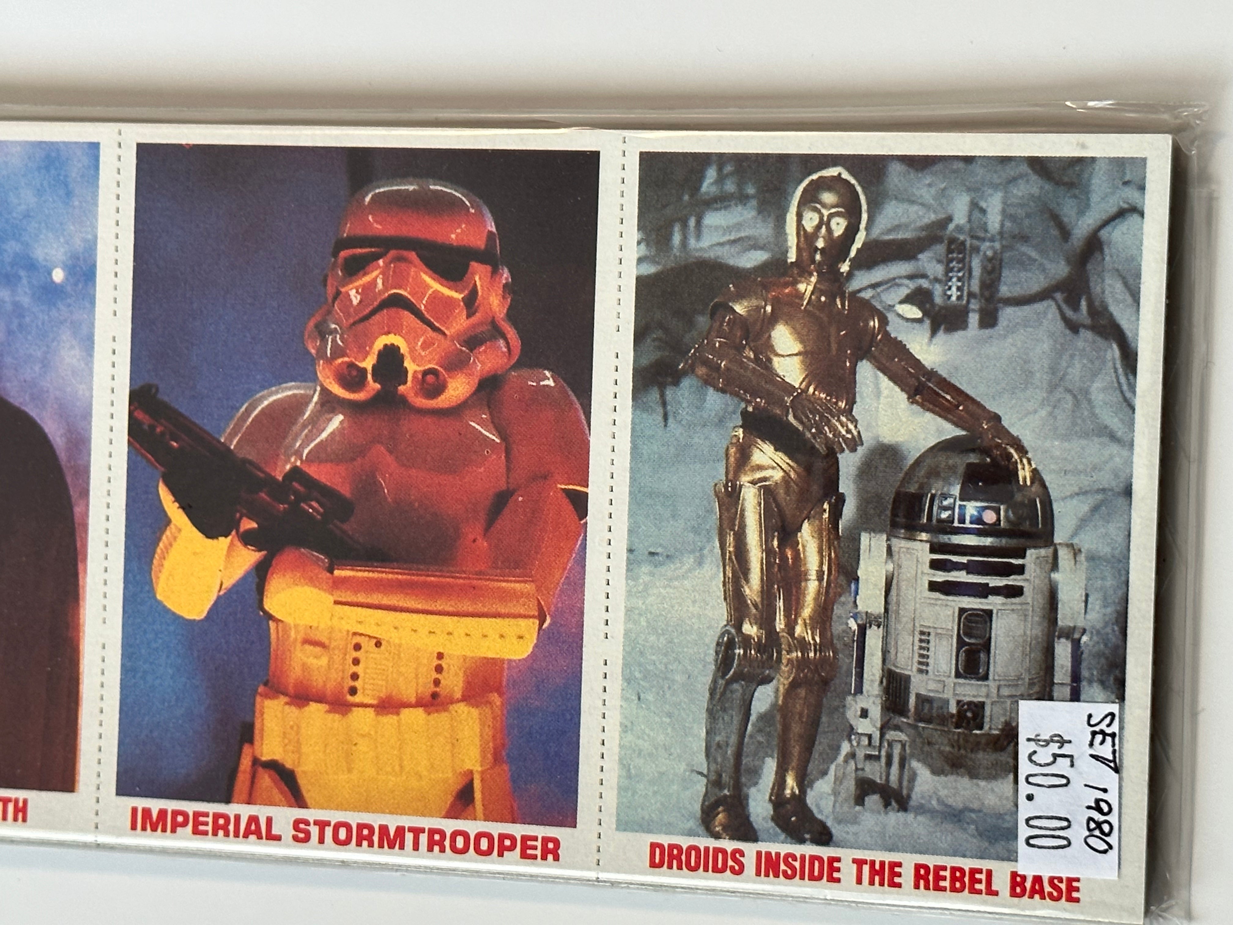 Star Wars Empire Burger King 12 panels 36 cards set 1980.