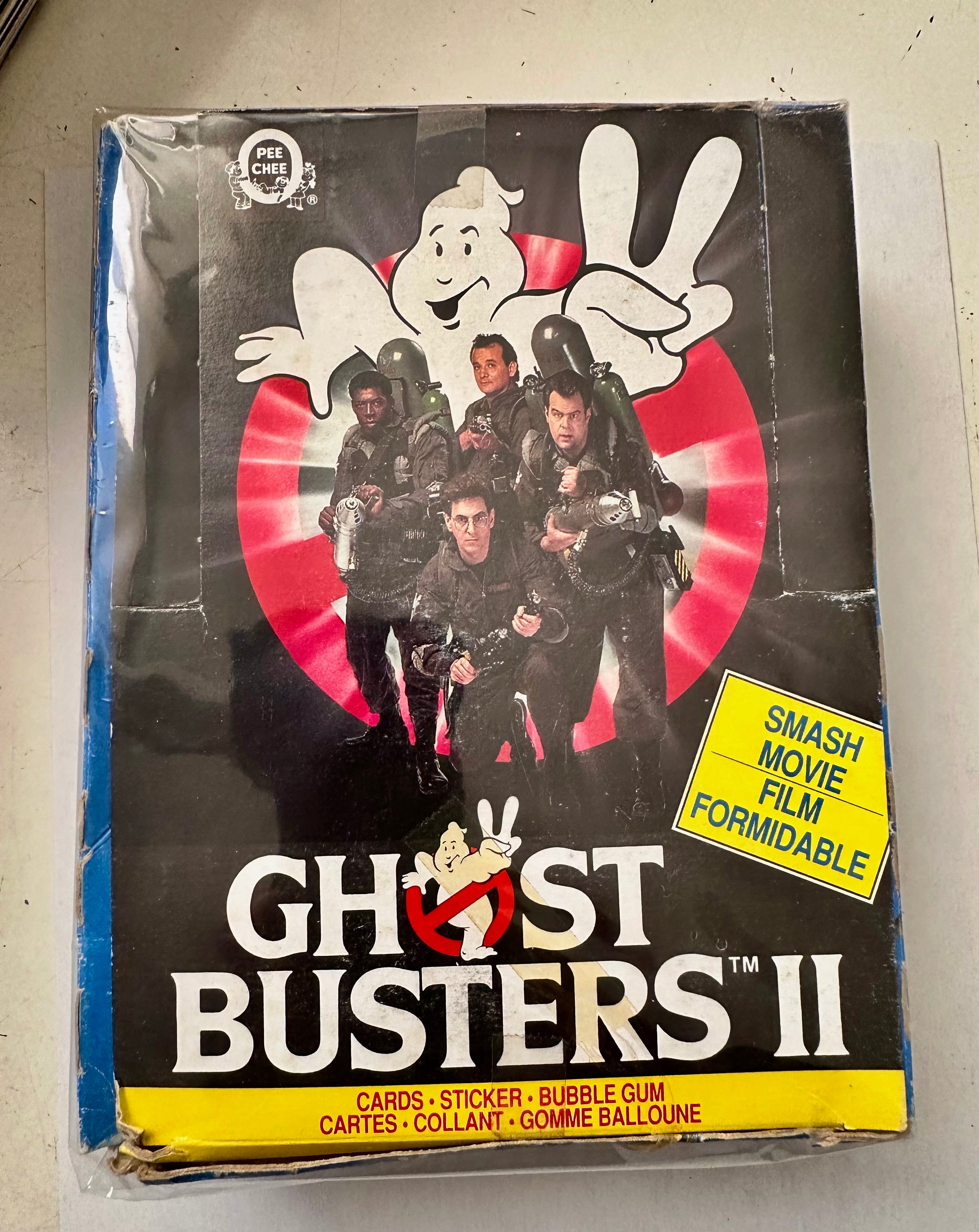 Ghost Busters 2 rarer O-pee-Chee Canadian version 48 sealed packs photo cards box 1989