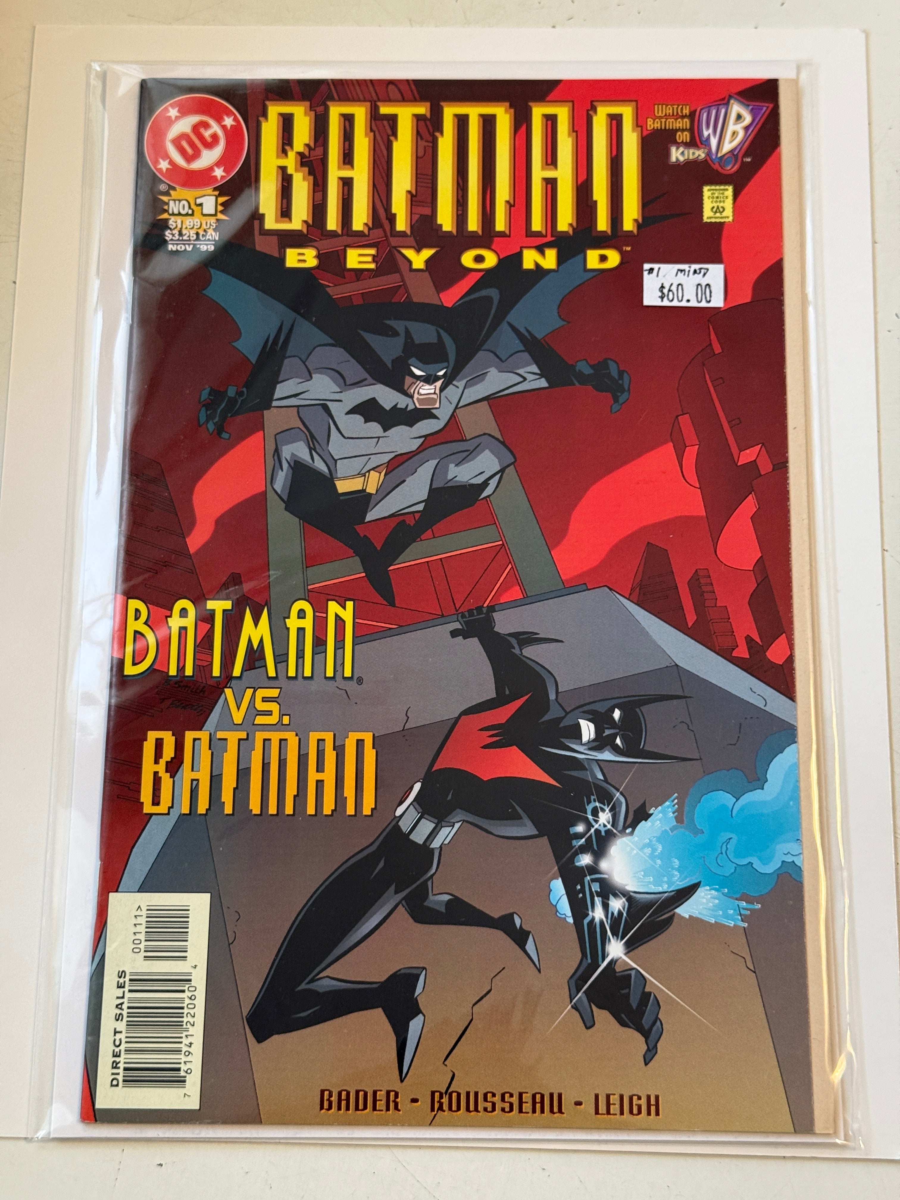 Batman beyond #1 high grade nm condition comic book 1999
