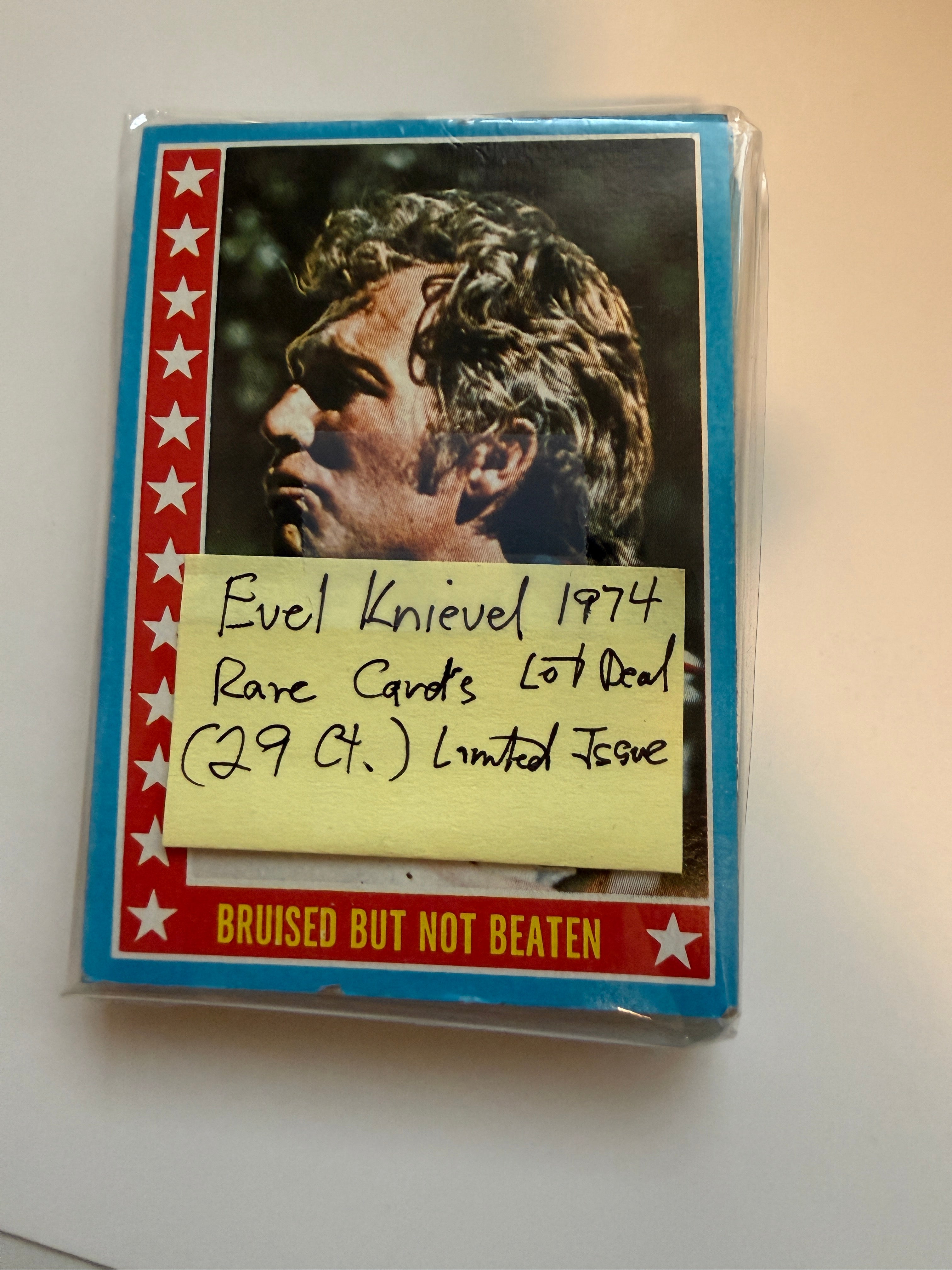 Evel Knievel 29 cards lot deal 1974