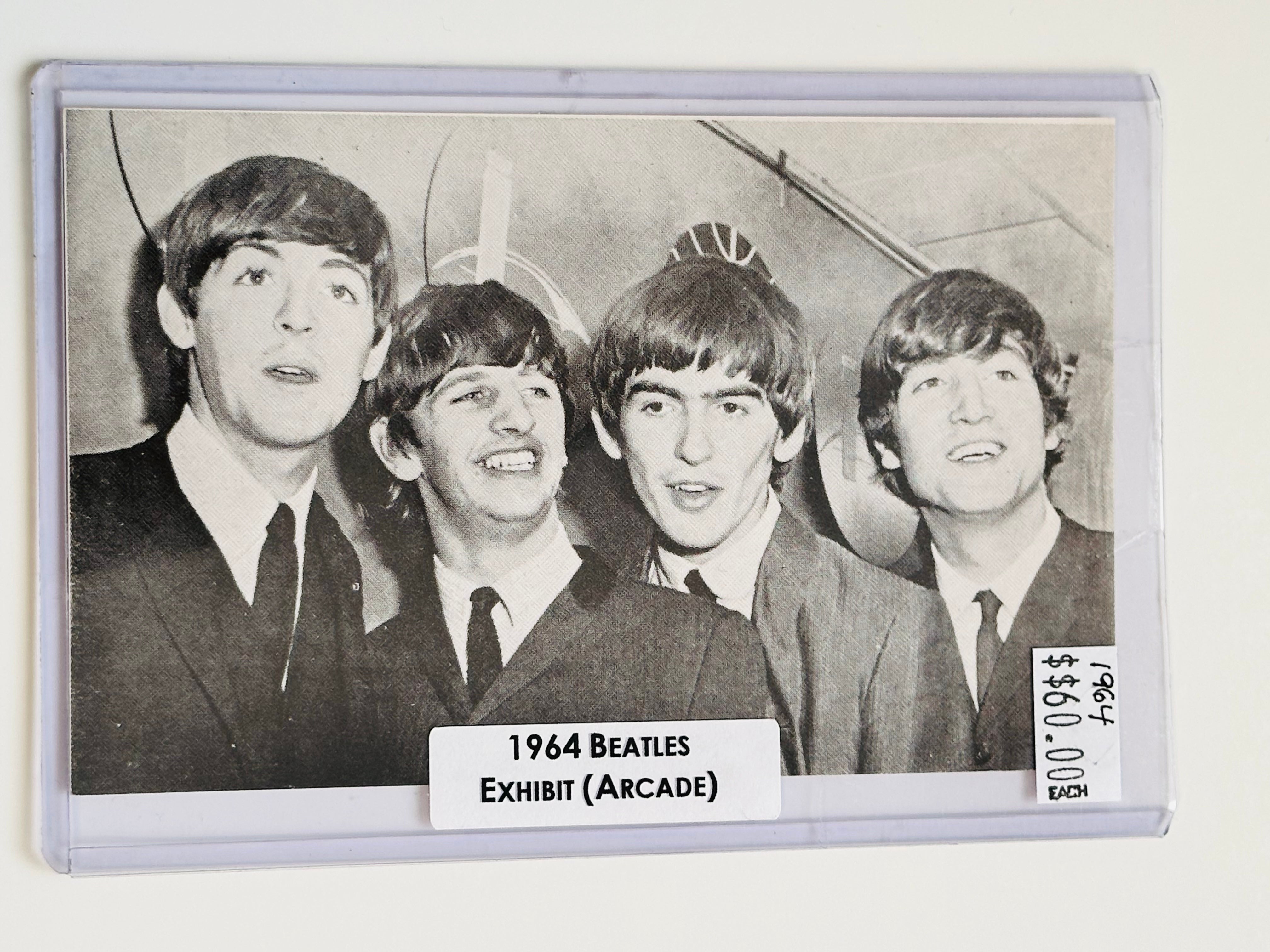 Beatles rare original Exhibit card 1964