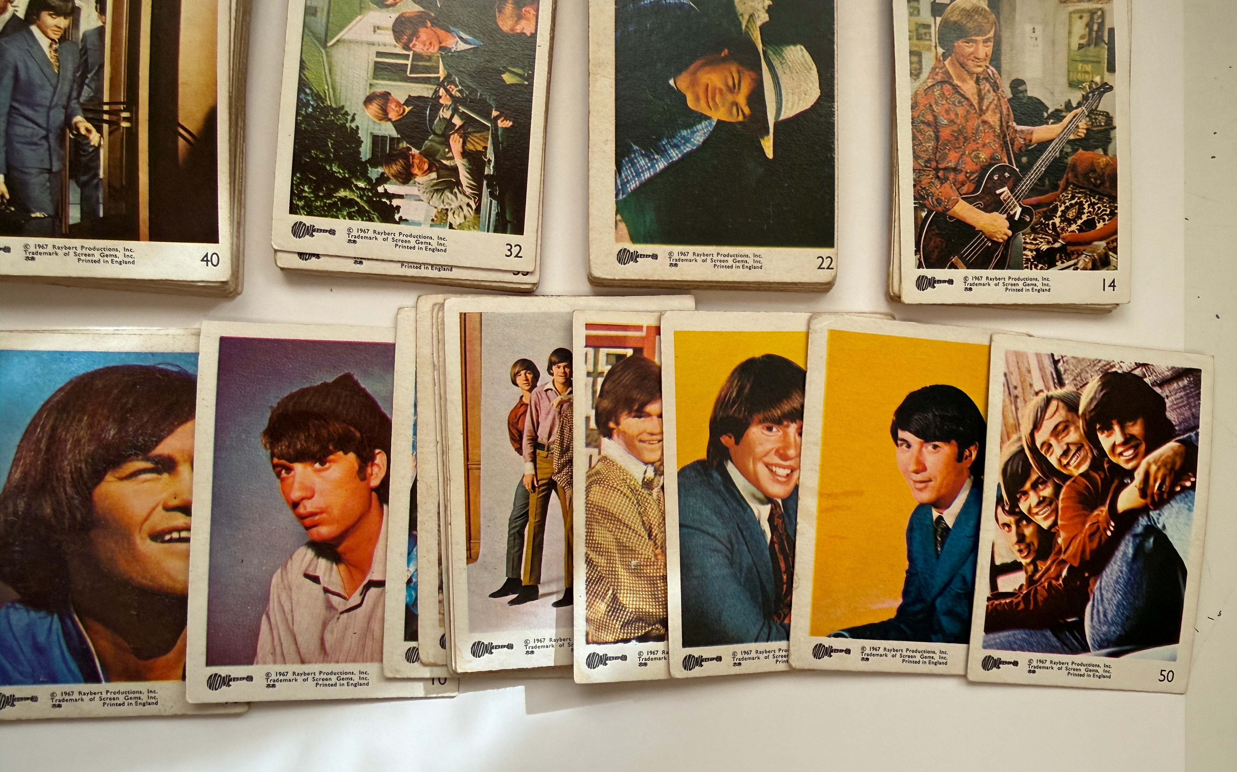 The Monkees TV show rare UK complete vintage cards set 1967