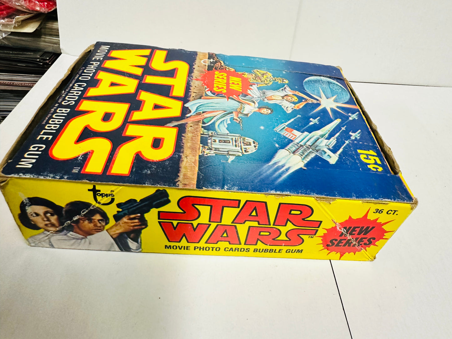 Star Wars series 2 cards empty display Box, 1977