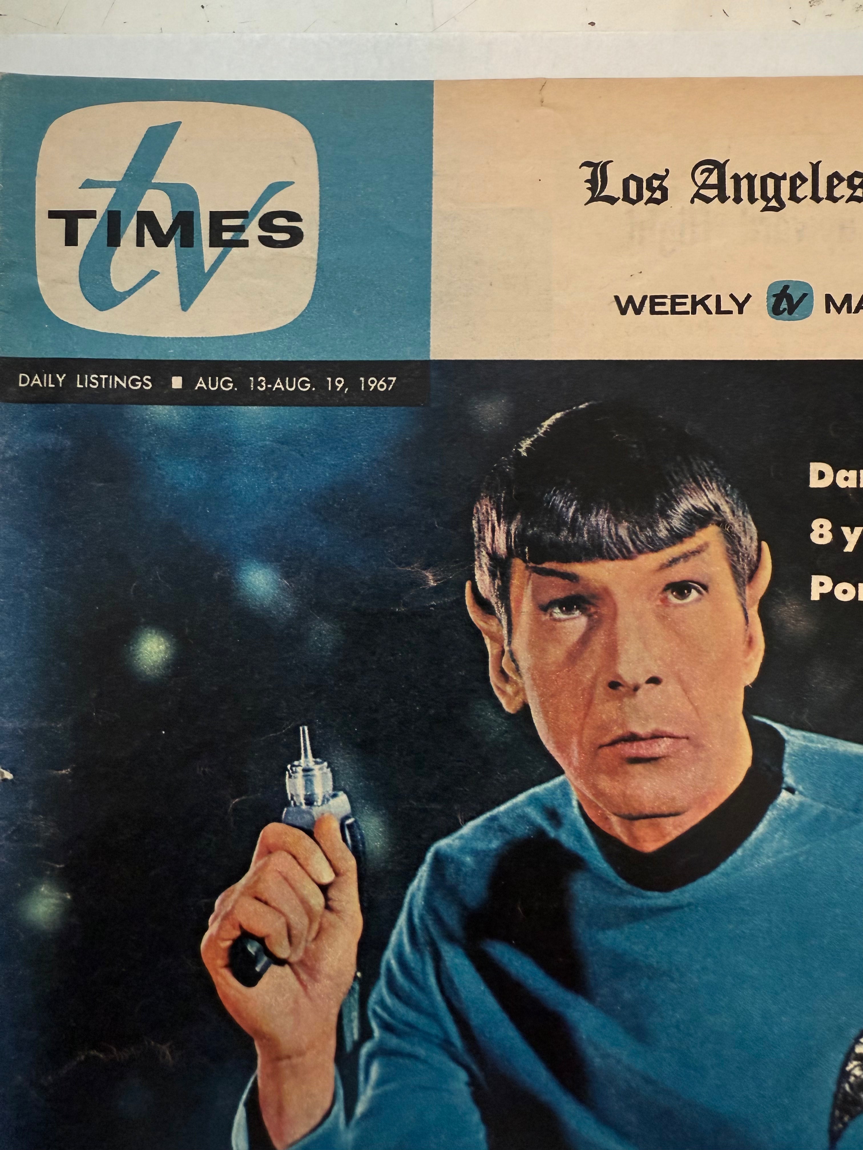Star Trek rare LA Times TV guide insert 1967