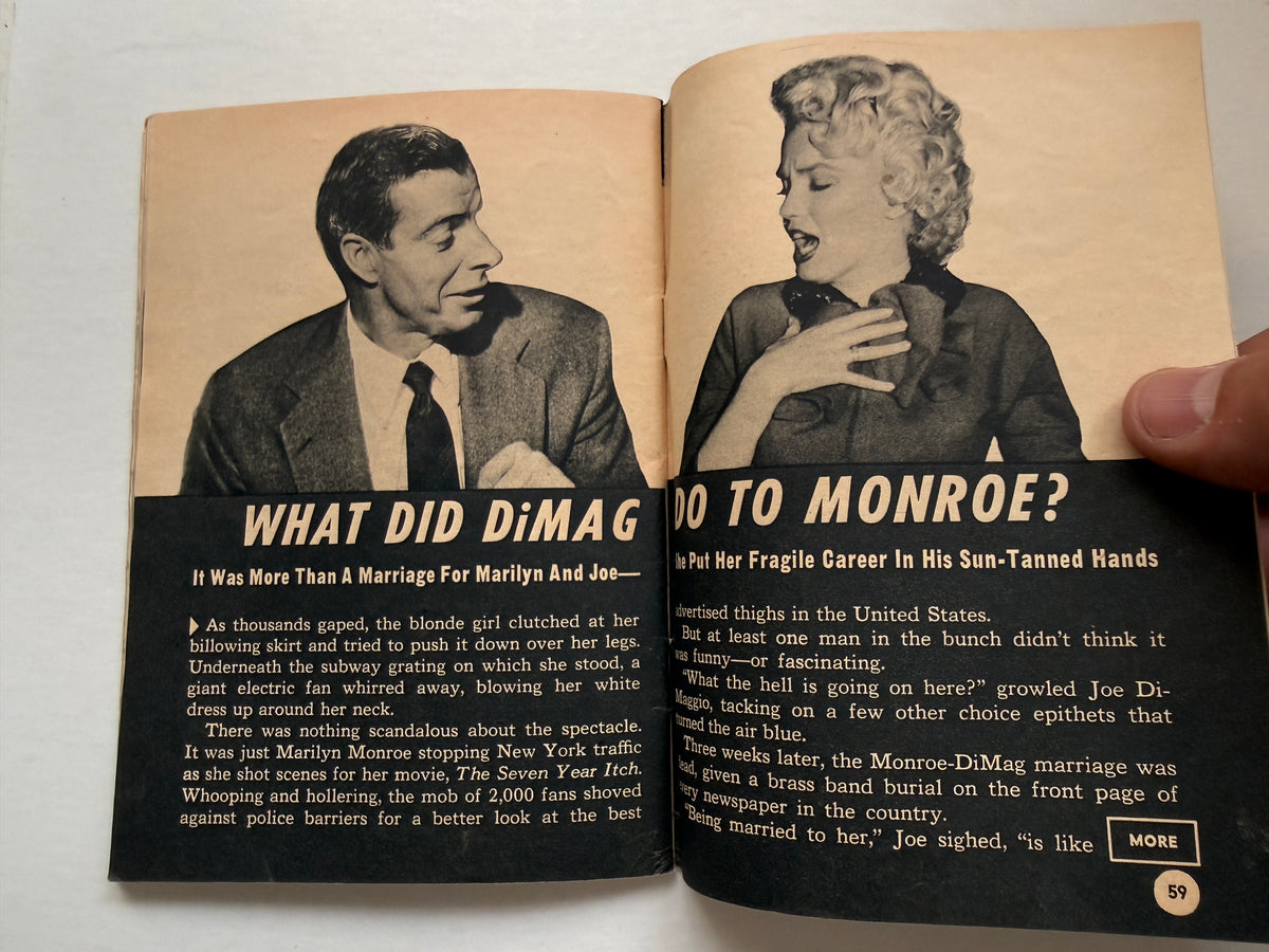 Marilyn Monroe rare movie star fan mini magazine 1955