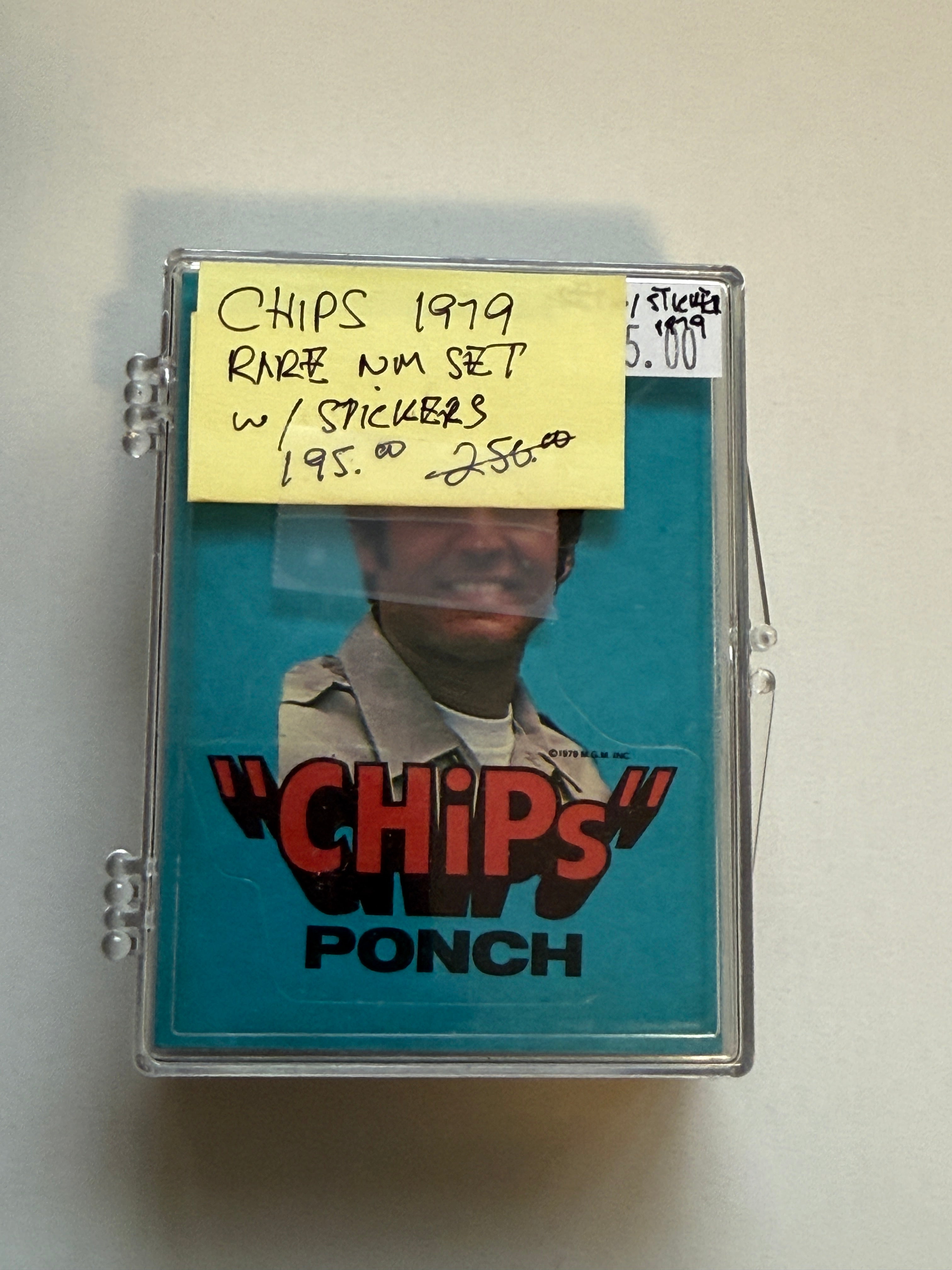 Chips TV show rare sticker cards set 1979