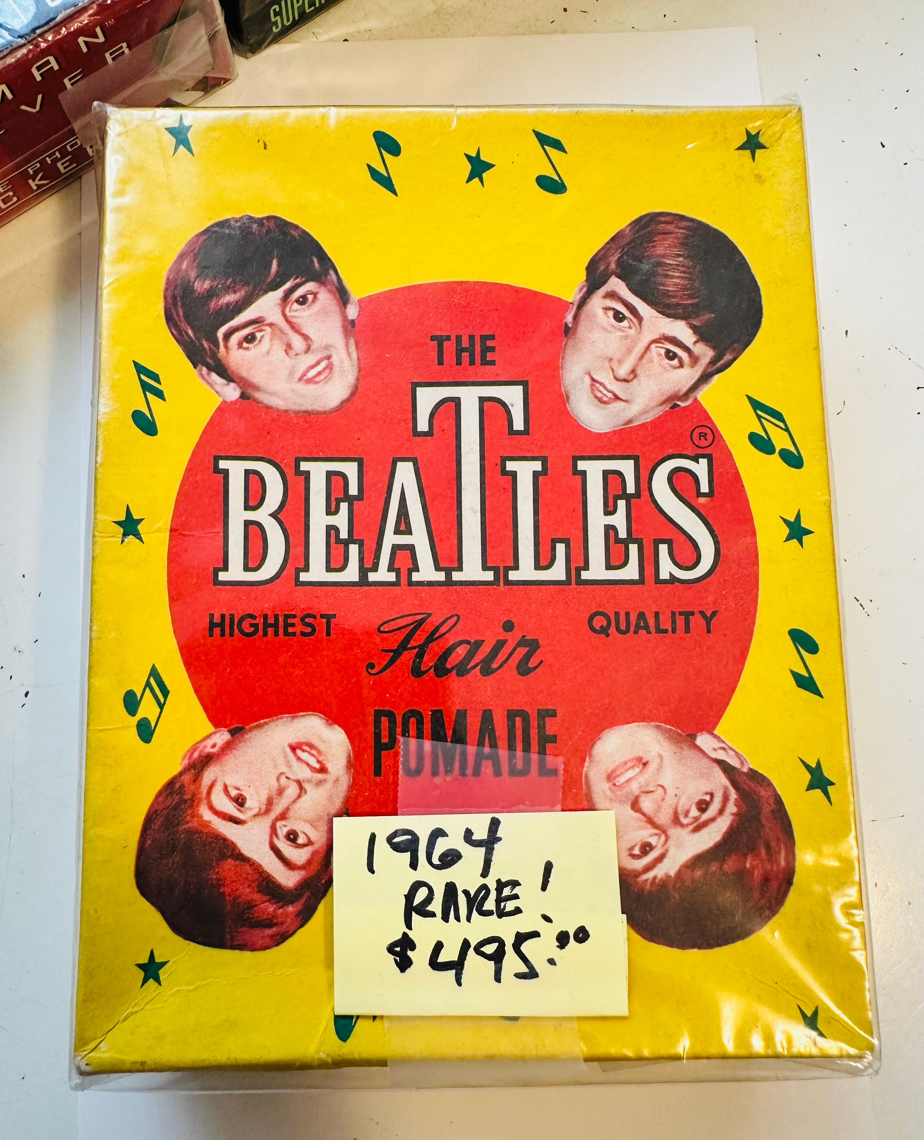Beatles original very rare 100 packs of hair gel full box 1964
