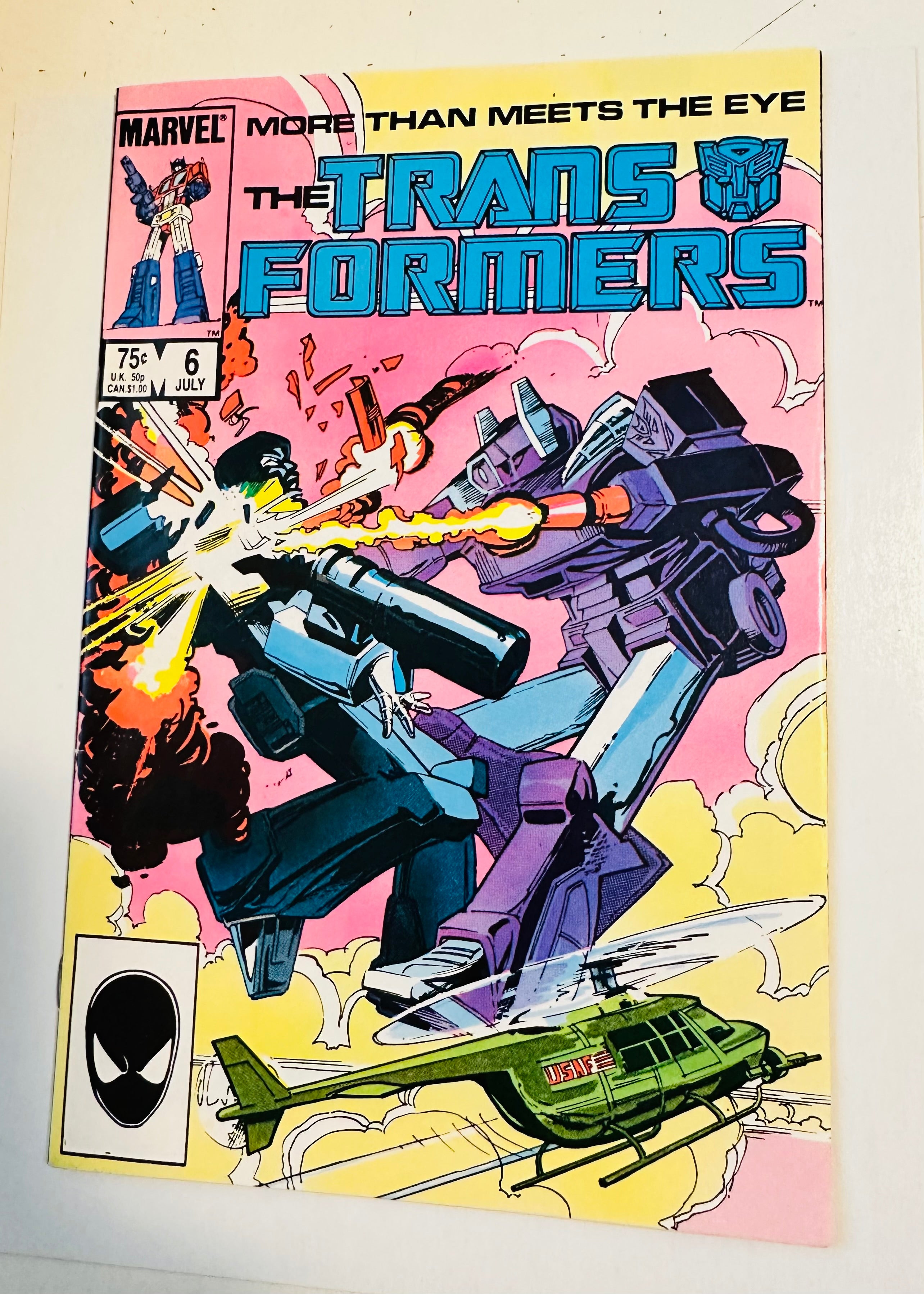 The transformers #6 Vf condition comic book 1985