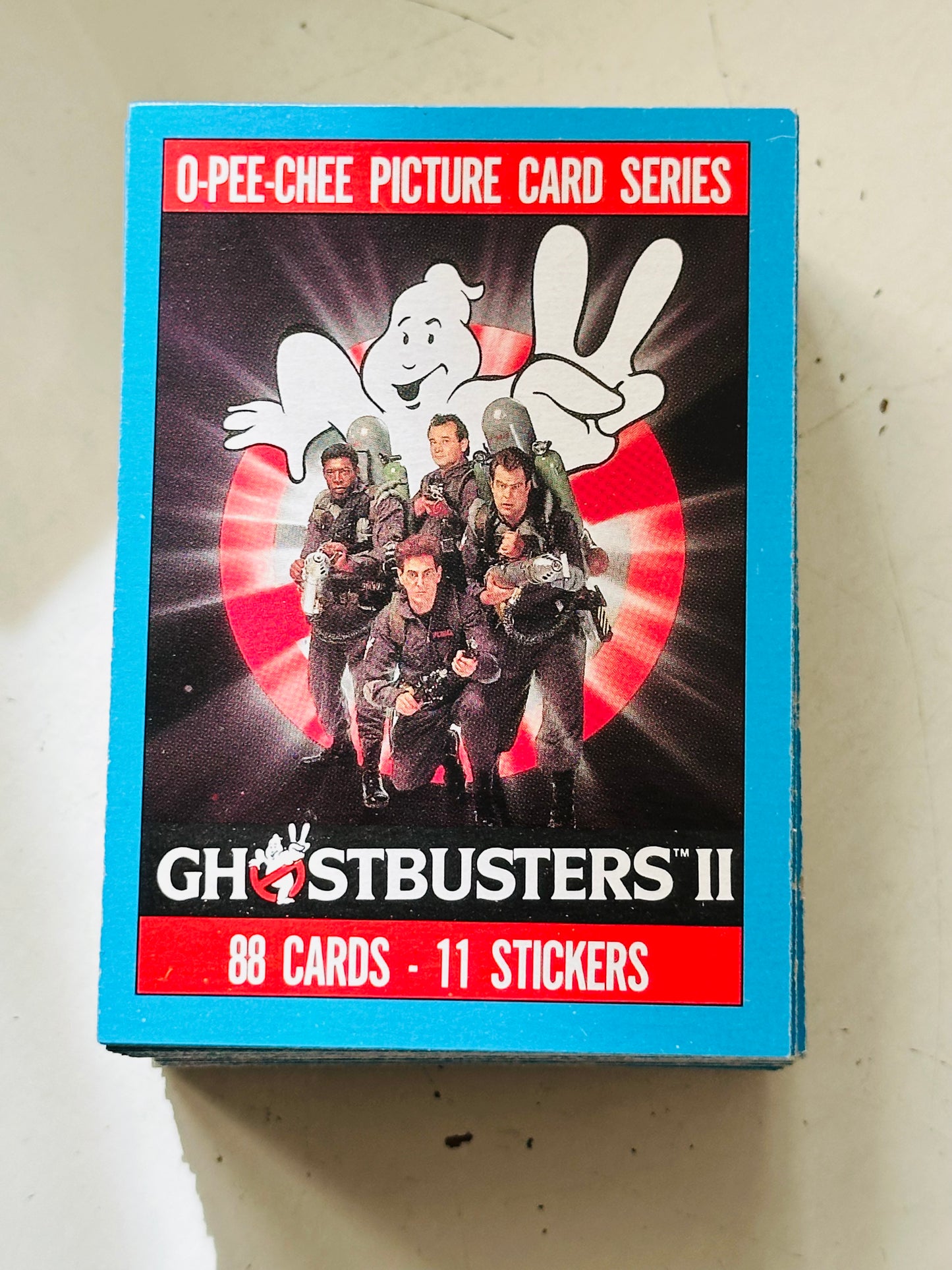 Ghostbusters 2 movie rarer version Opc Canadian cards and stickers set 1989