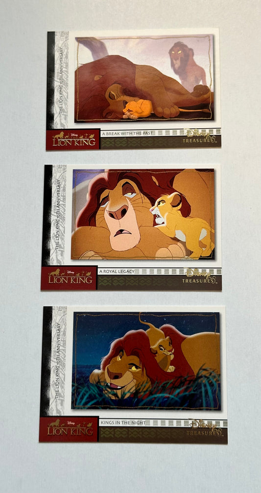 Disney Treasures Lion king 3 insert cards lot deal