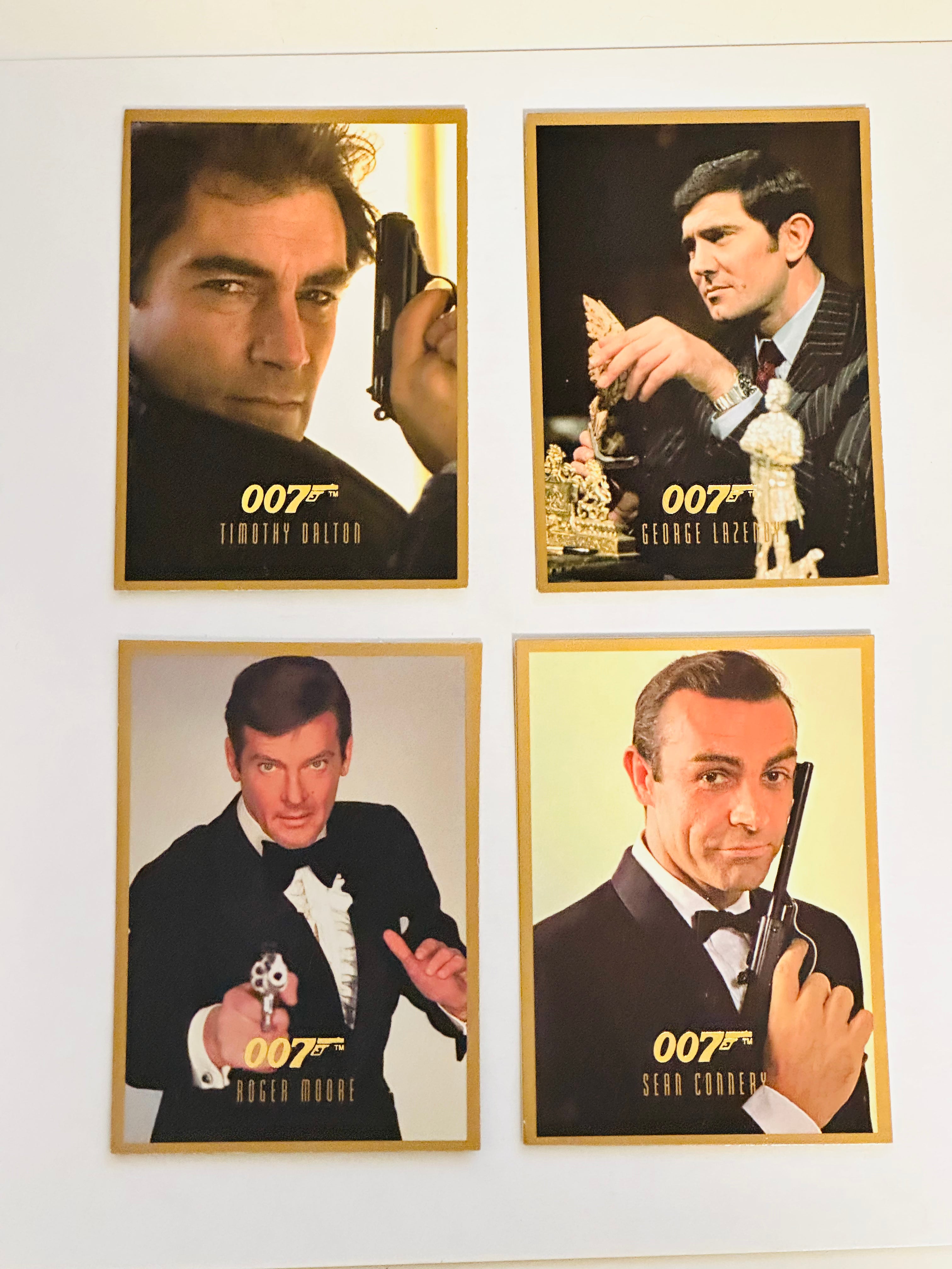 James Bond movies rare 4 promo cards set 1990s