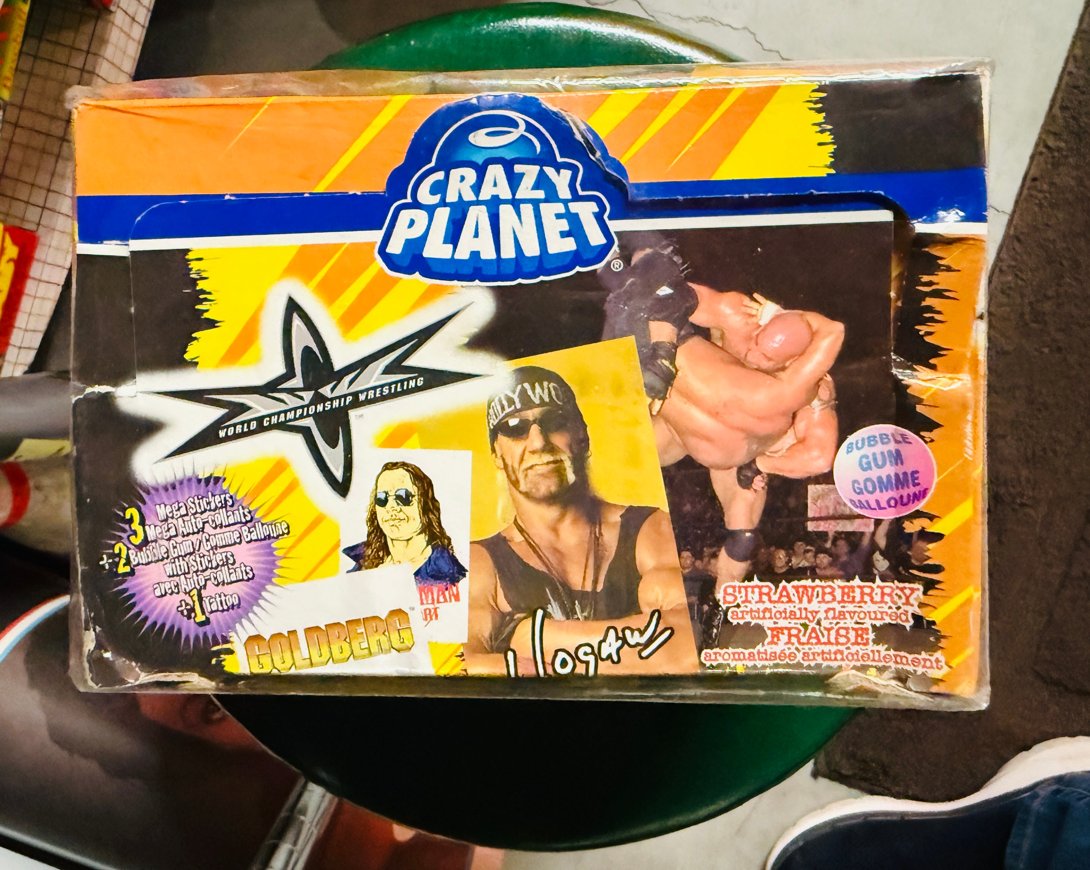 Wrestling Crazy planet 48 packs wrestling stickers box 1999