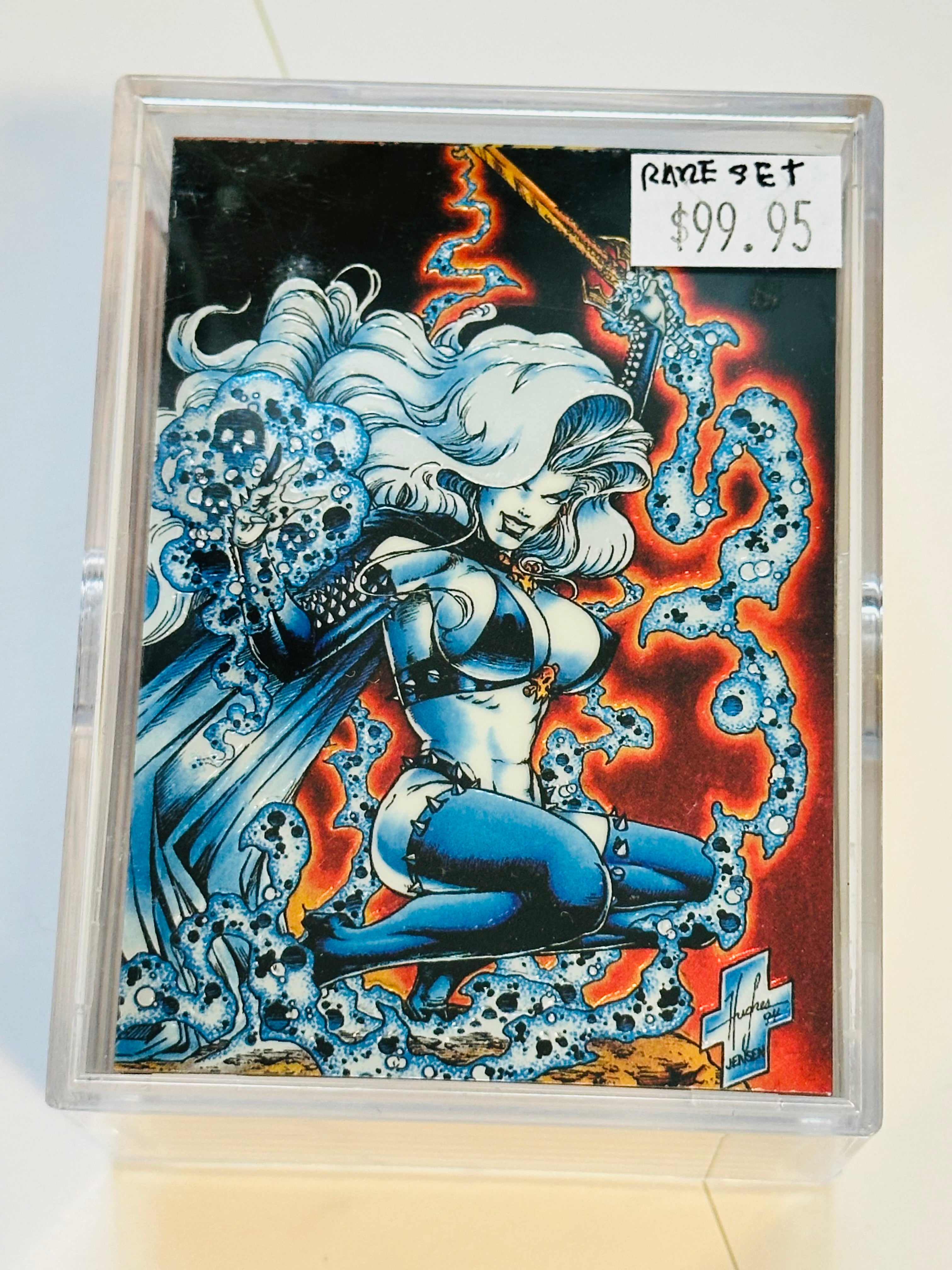Lady death series, one high-grade condition all chromium card set 1994