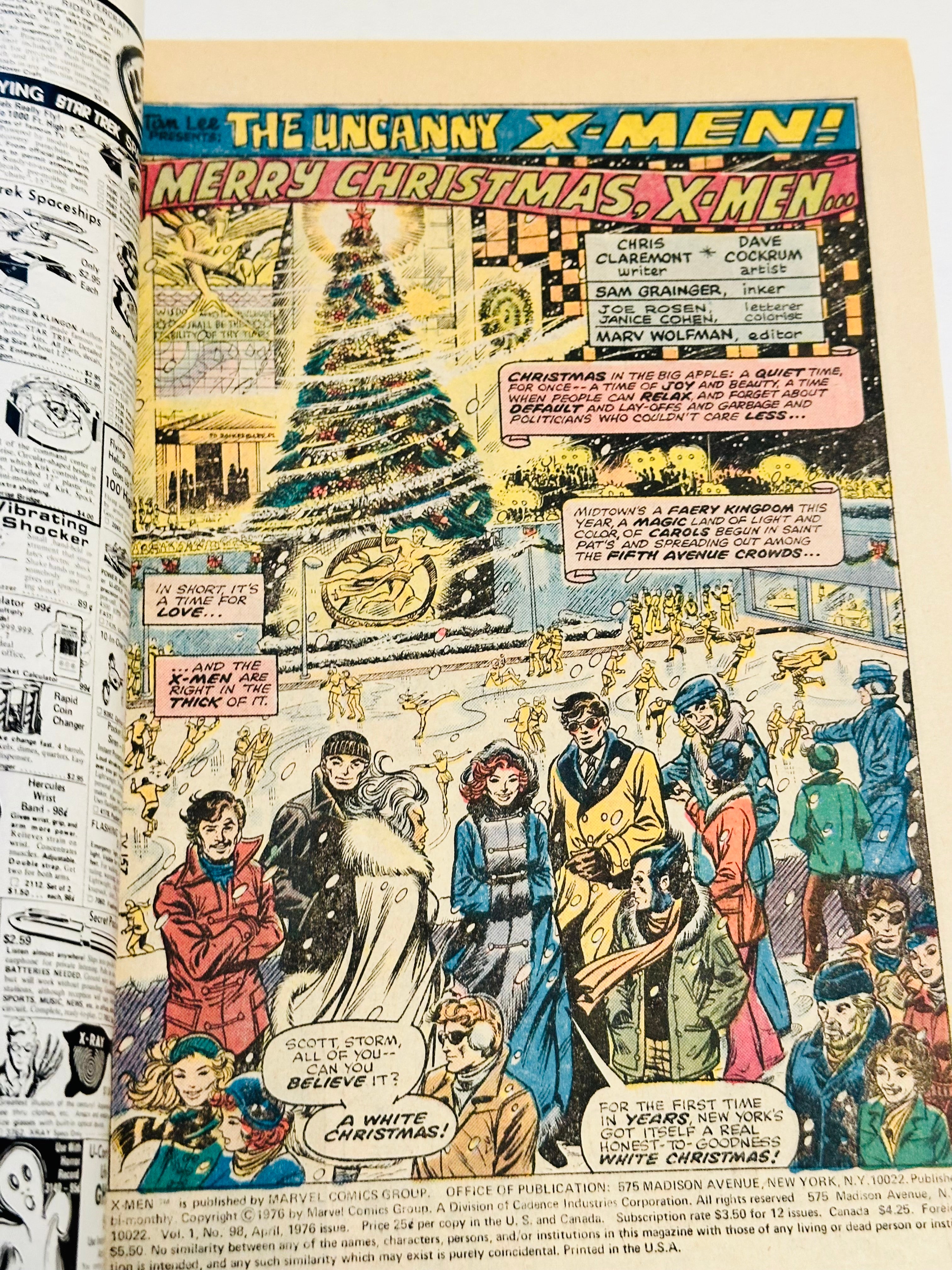 X-Men #98 high grade Vf or better condition vintage comic book 1976