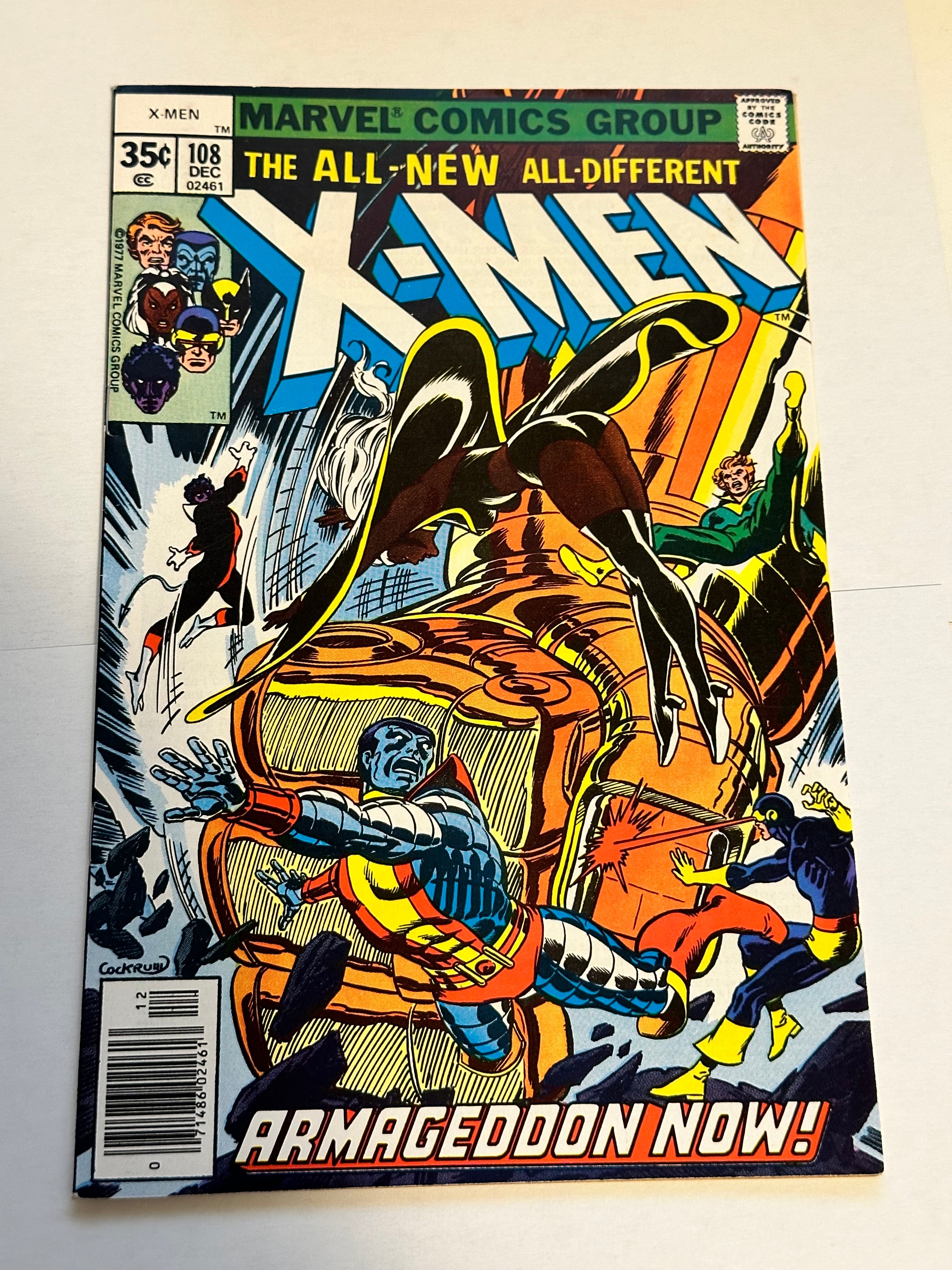 X-Men #108 (first John Byrne )high grade condition comic book 1977