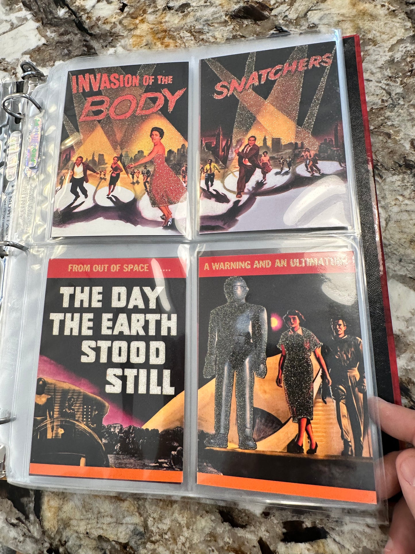 The Vintage movie posters scifi and horror cards set in special binder 2010