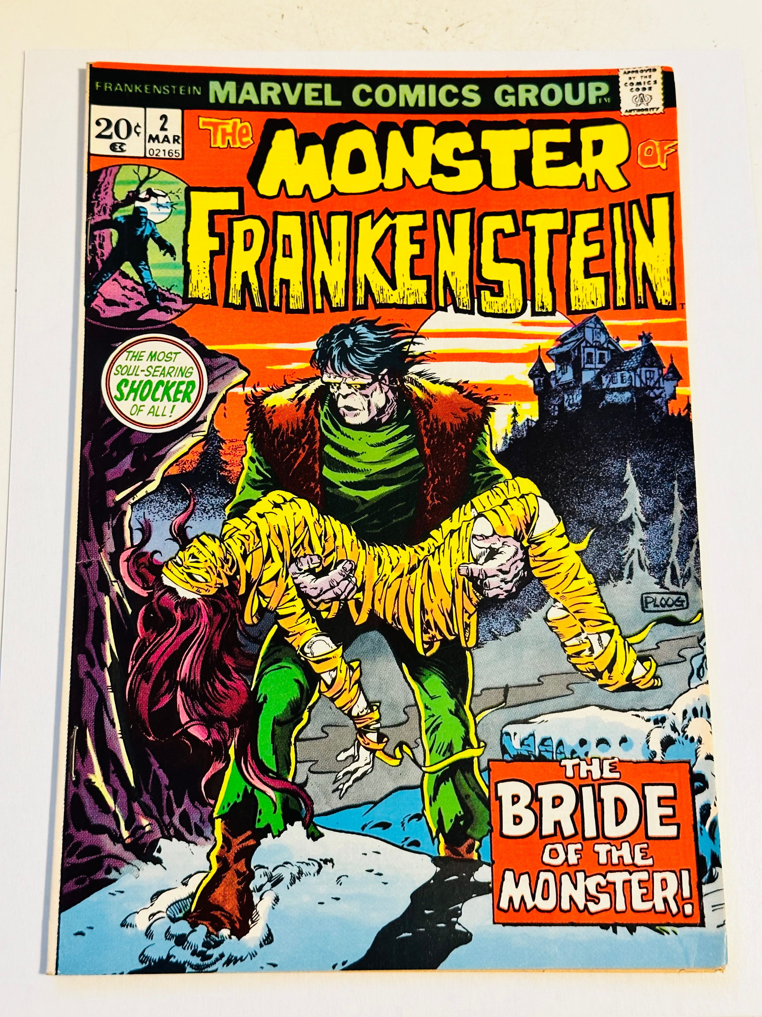 The Monster of Frankenstein ( the Bride) #2 high grade comic 1973