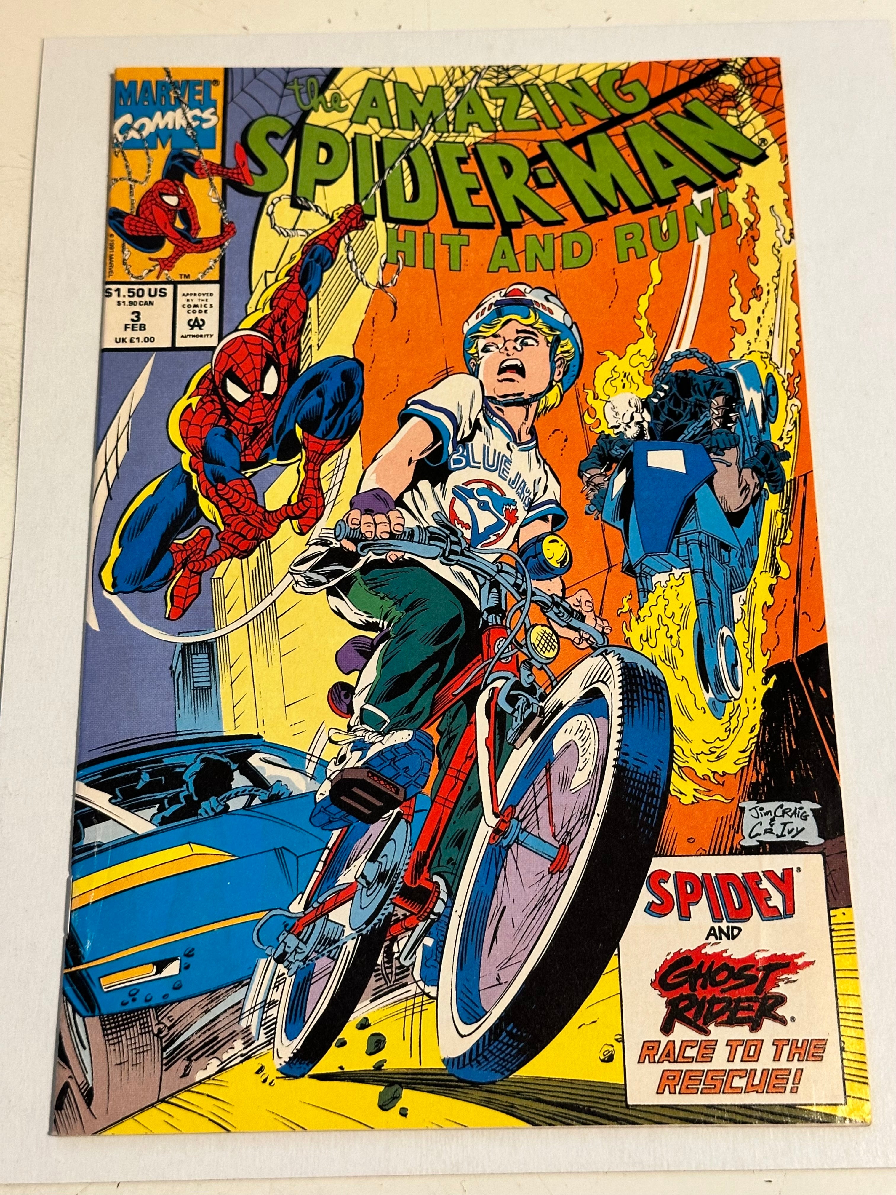 Amazing Spider-Man, hit-and-run limited, issued vintage marvel comic