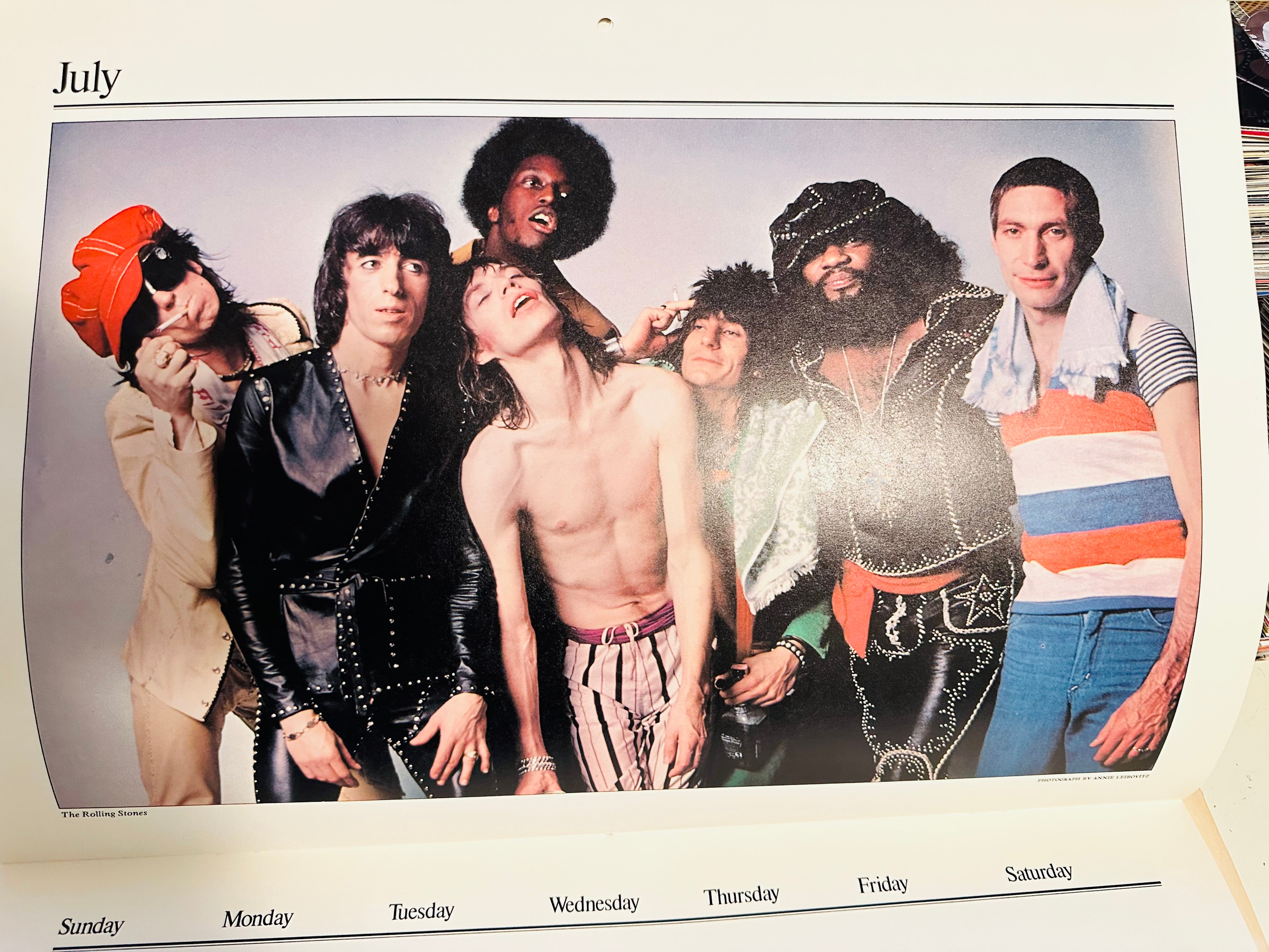 Rolling Stones magazine, rare rockstars calendar, 1977