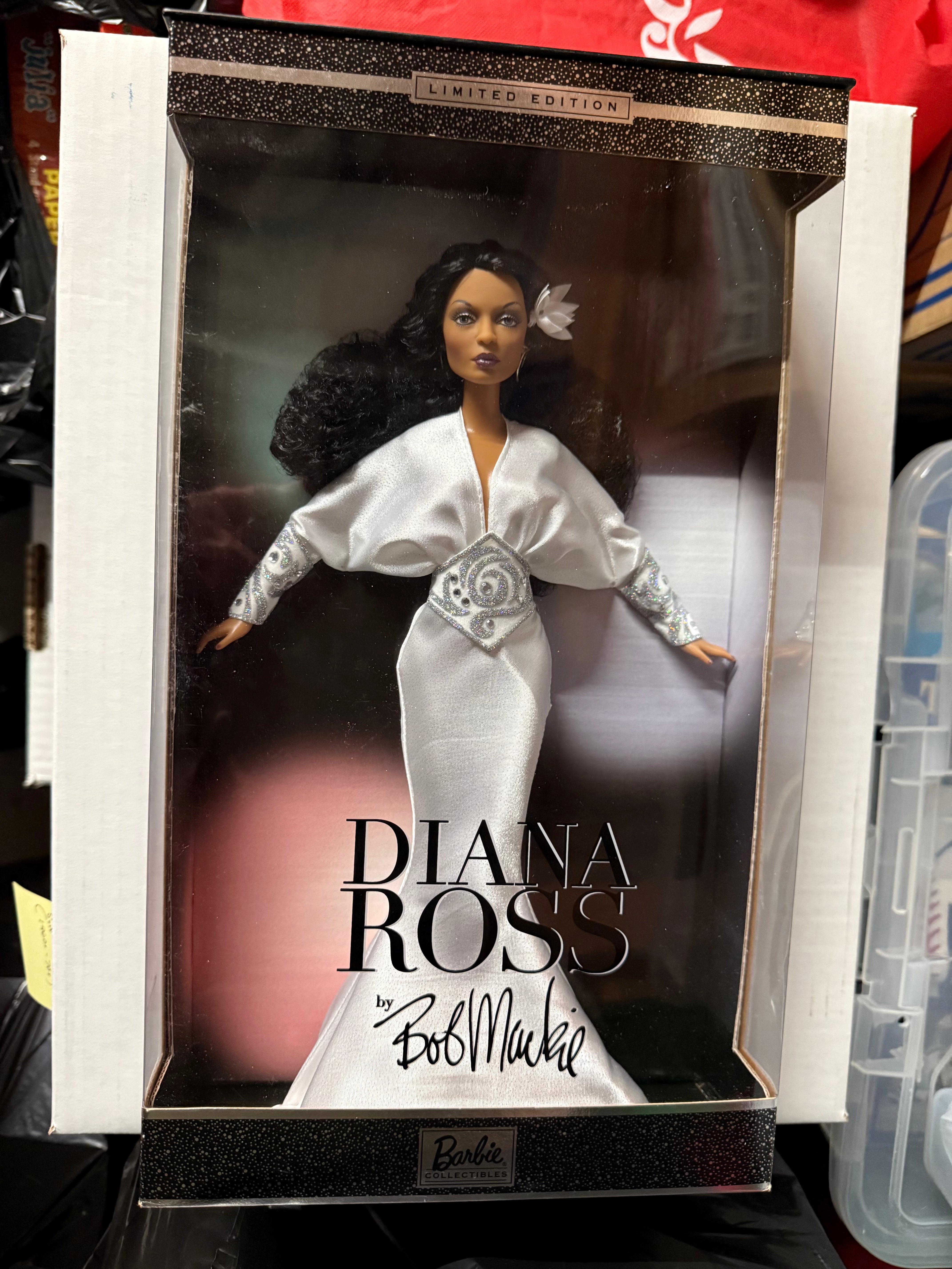Diana Ross Bob Mackie Limited issued Barbie doll black label 1997